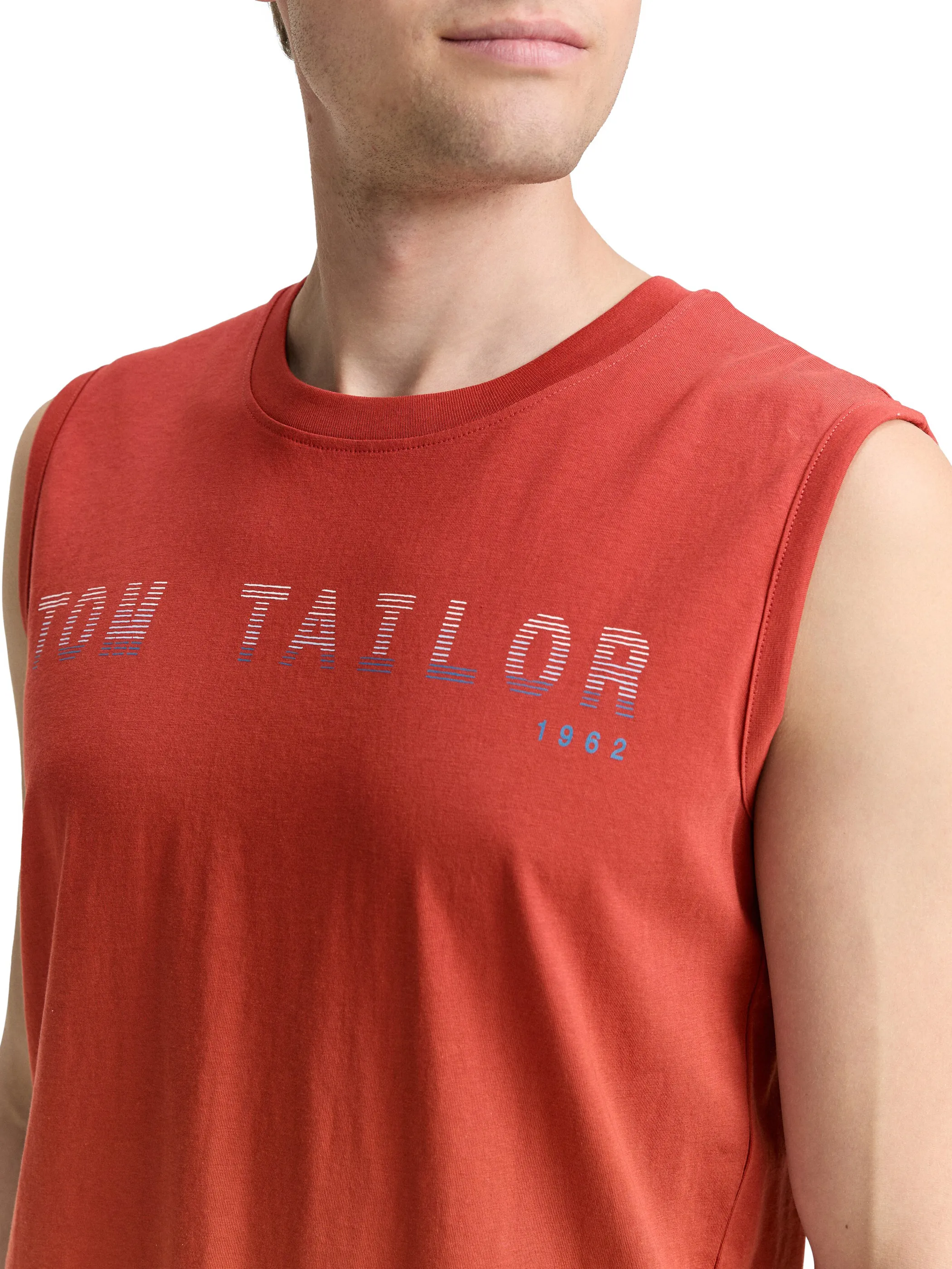 Tom Tailor 1046790 tanktop with print Rot 910587 14302 3