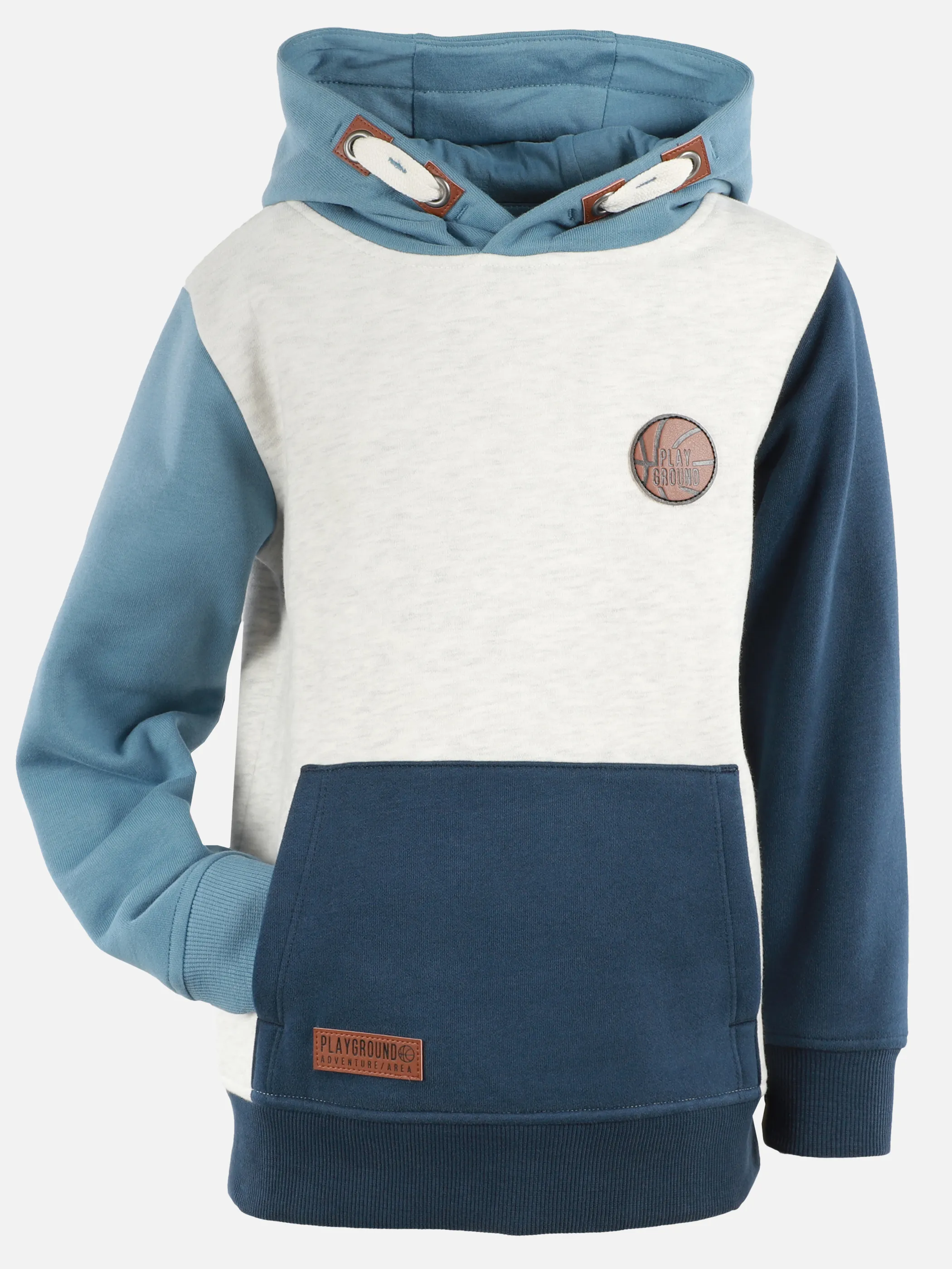 Stop + Go KJ Swearshirt mit Kapuze in colorblock Grau 901344 GRAU 2