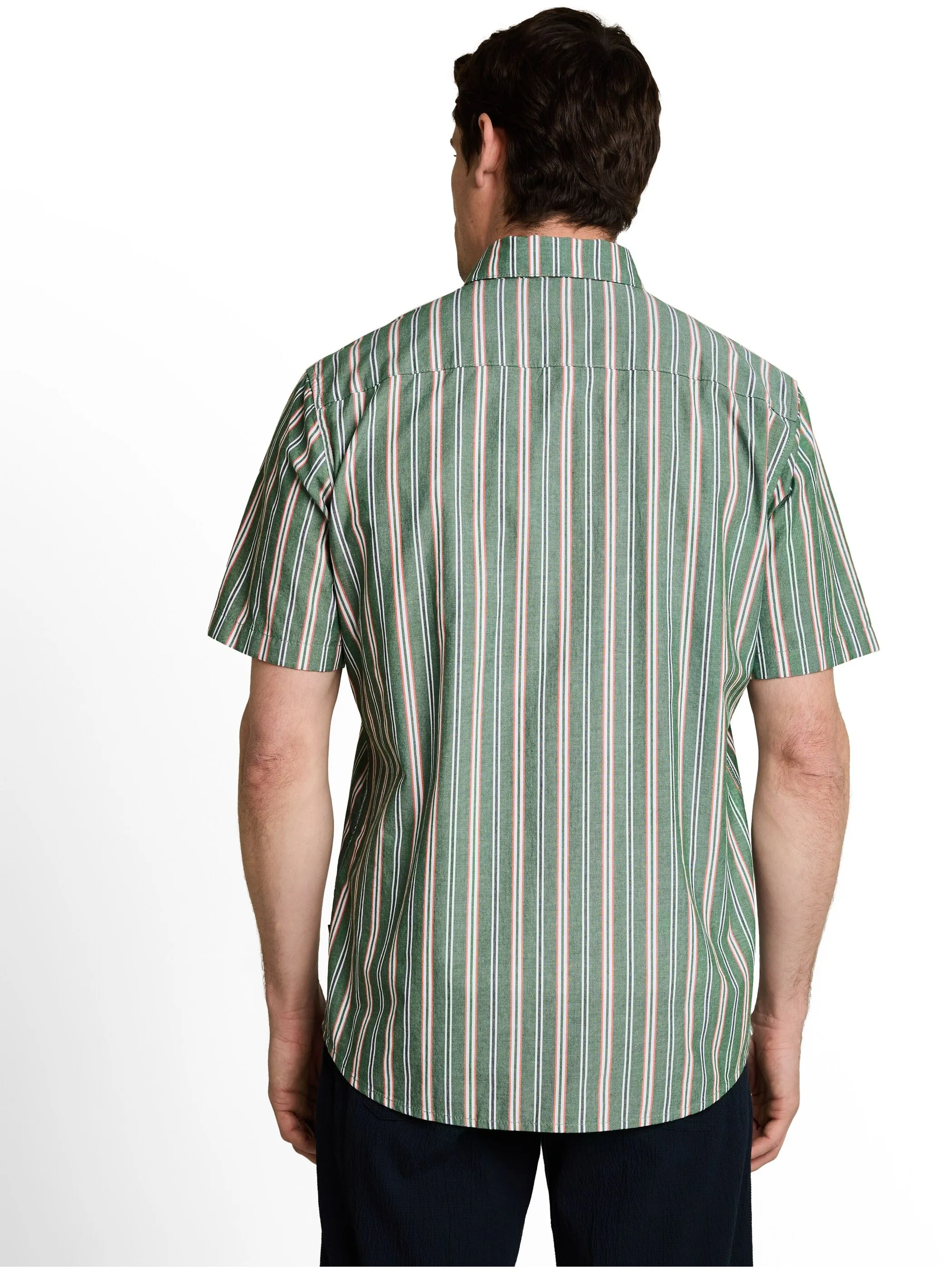 Tom Tailor 1050951 colorful striped oxford shirt Grün 926459 40208 2