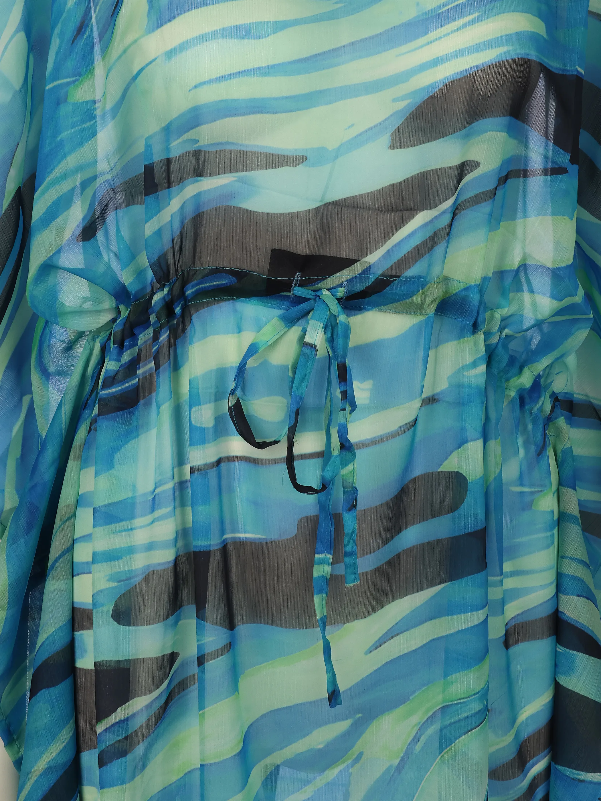 Grinario Sports Da-Strand Kaftan, AOP Blau 923579 BLUE FLUI 3