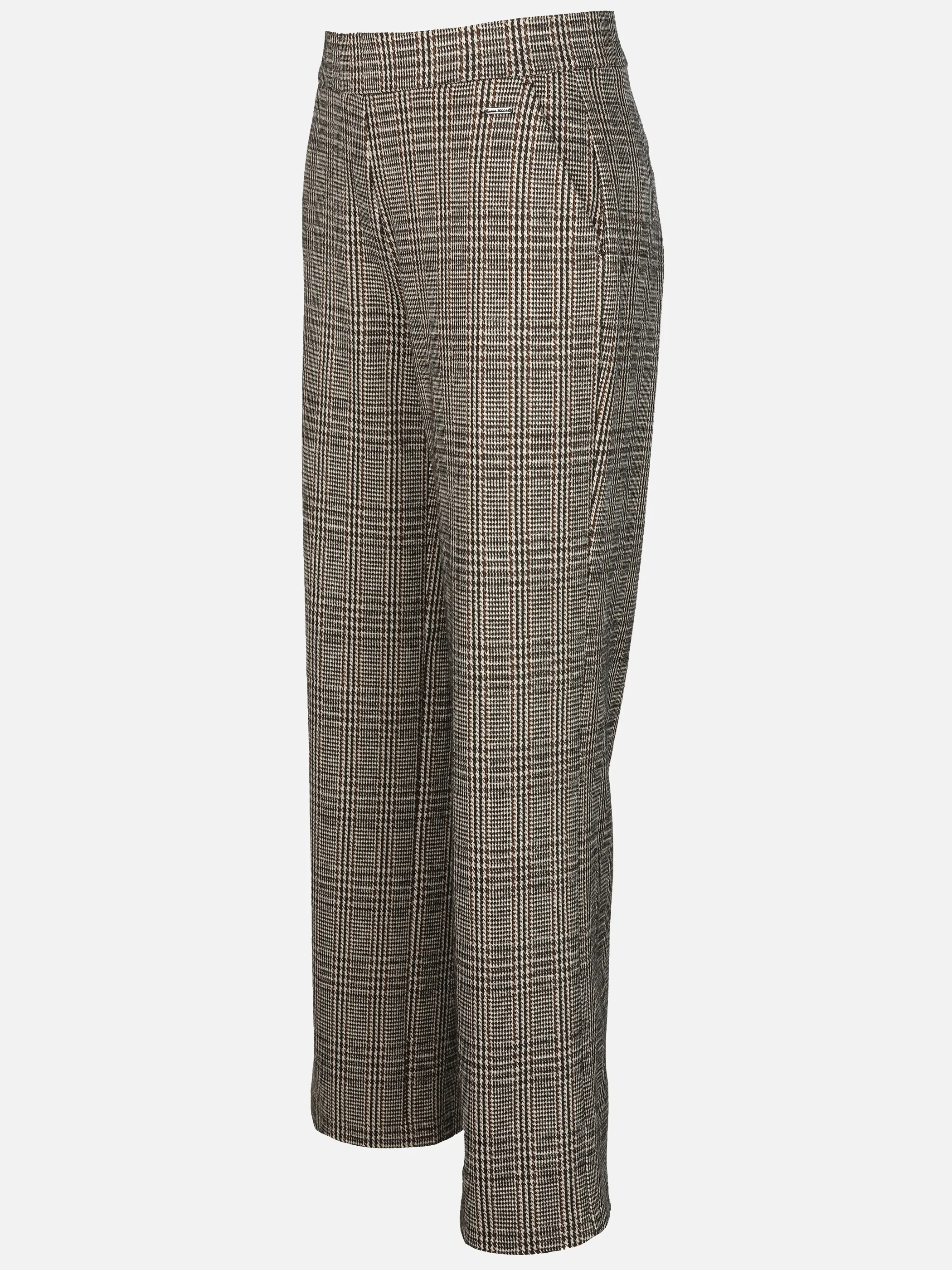 Lisa Tossa Da-Hose "Mona", Wide leg, Glencheck Beige 933846 GLENCHECK 3