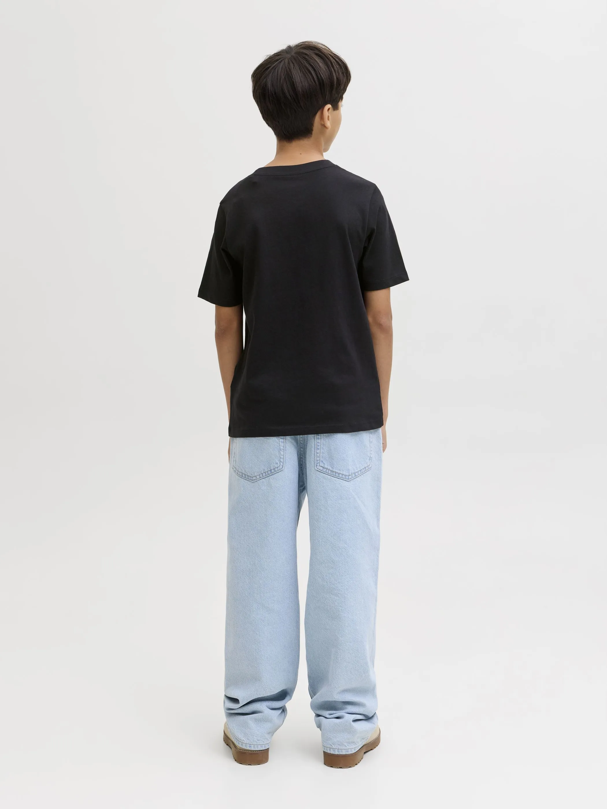 Jack&Jones Junior 12292341 JORGREENE TEE SS CREW Schwarz 918393 178012 2