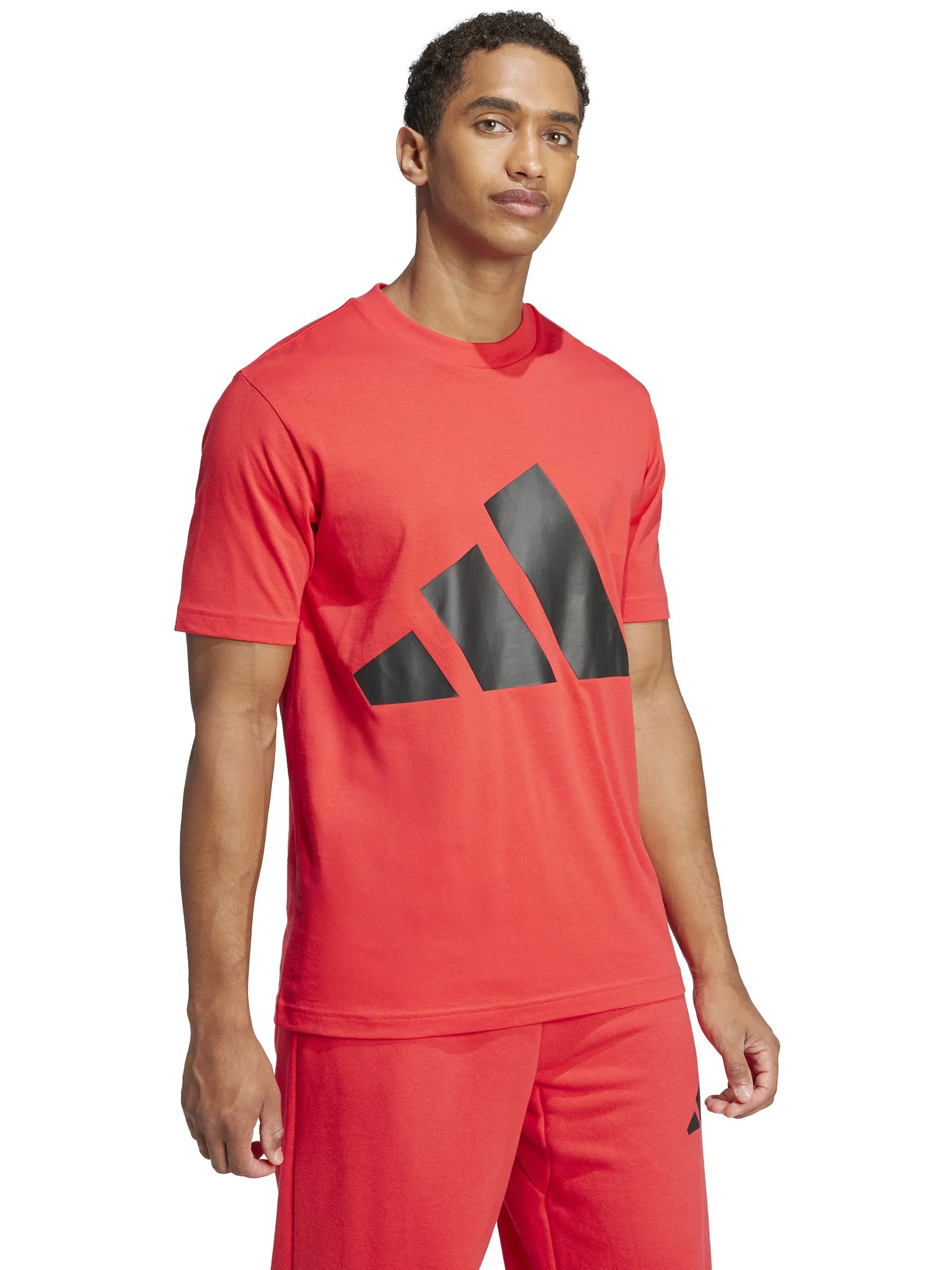 Adidas JE8934 He-TShirt Logo Groß rot Rot 904917 000 5 Adidas JE8934 He-TShirt Logo Groß rot Rot 904917 000 5
