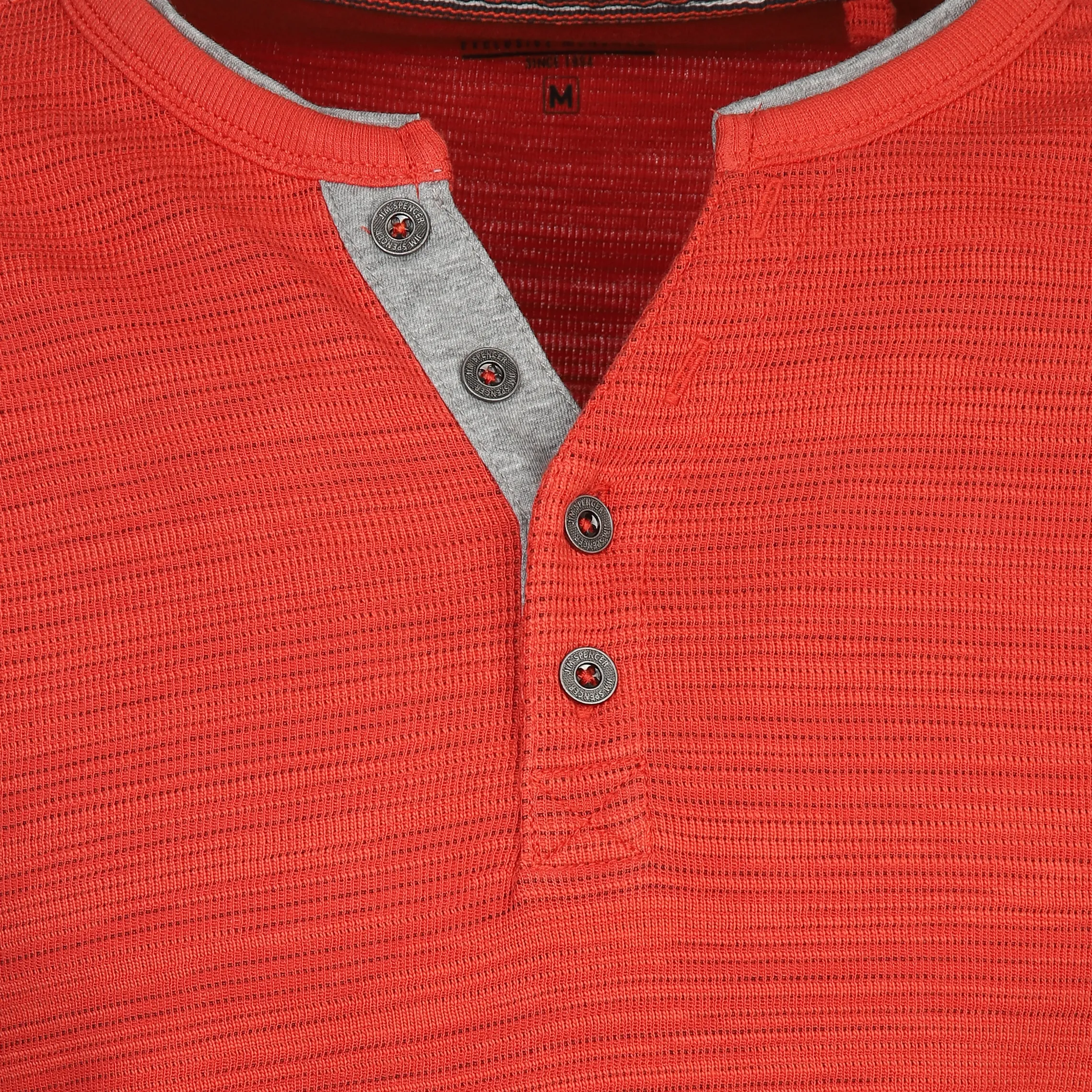 Jim Spencer He. Henleyshirt 1/1 Arm space Orange 883497 ORANGE 3 Jim Spencer He. Henleyshirt 1/1 Arm space Orange 883497 ORANGE 3