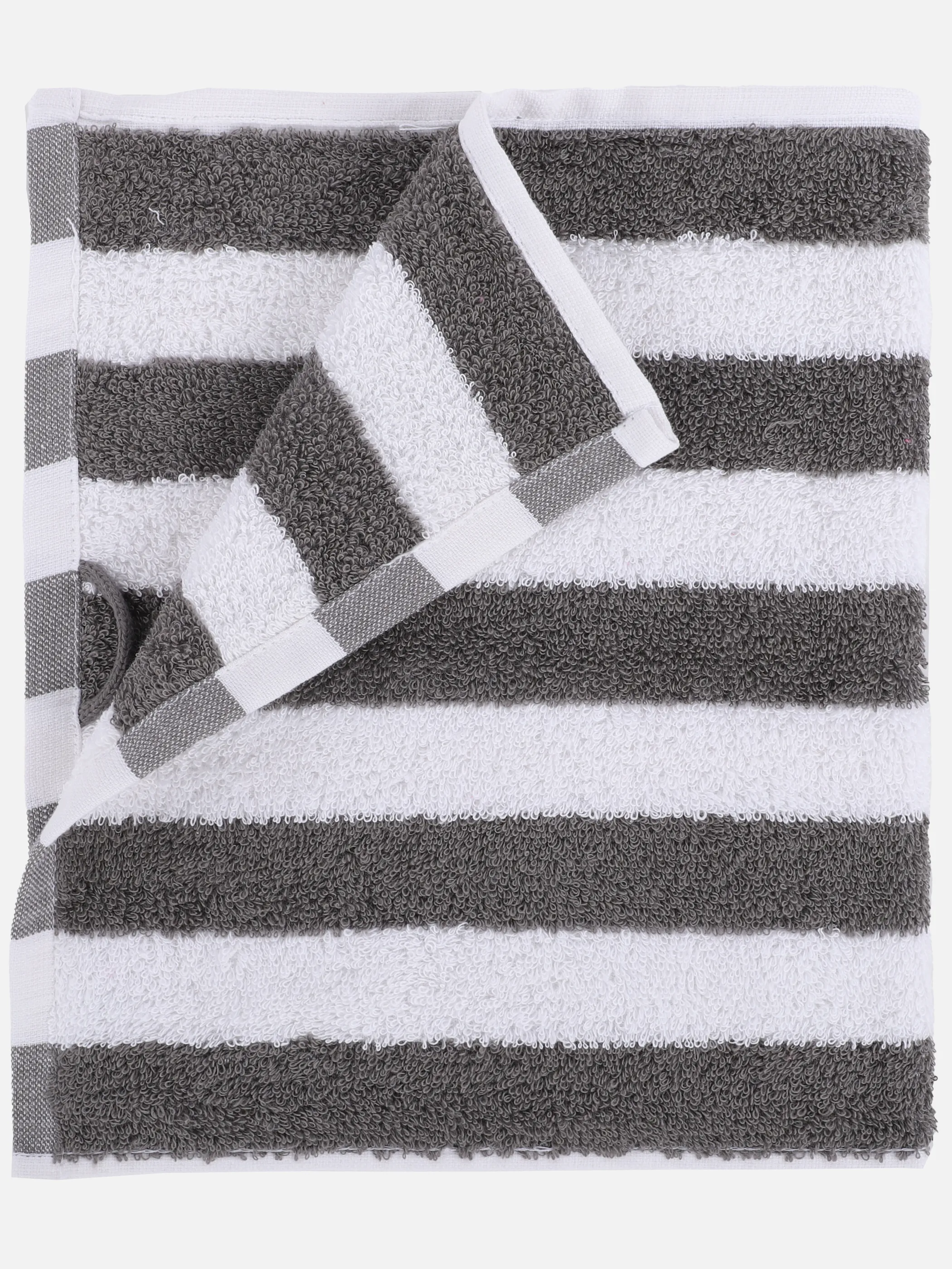 Boule Gästetuch gestreift 30x50 Grau 896195 GR/WE 1
