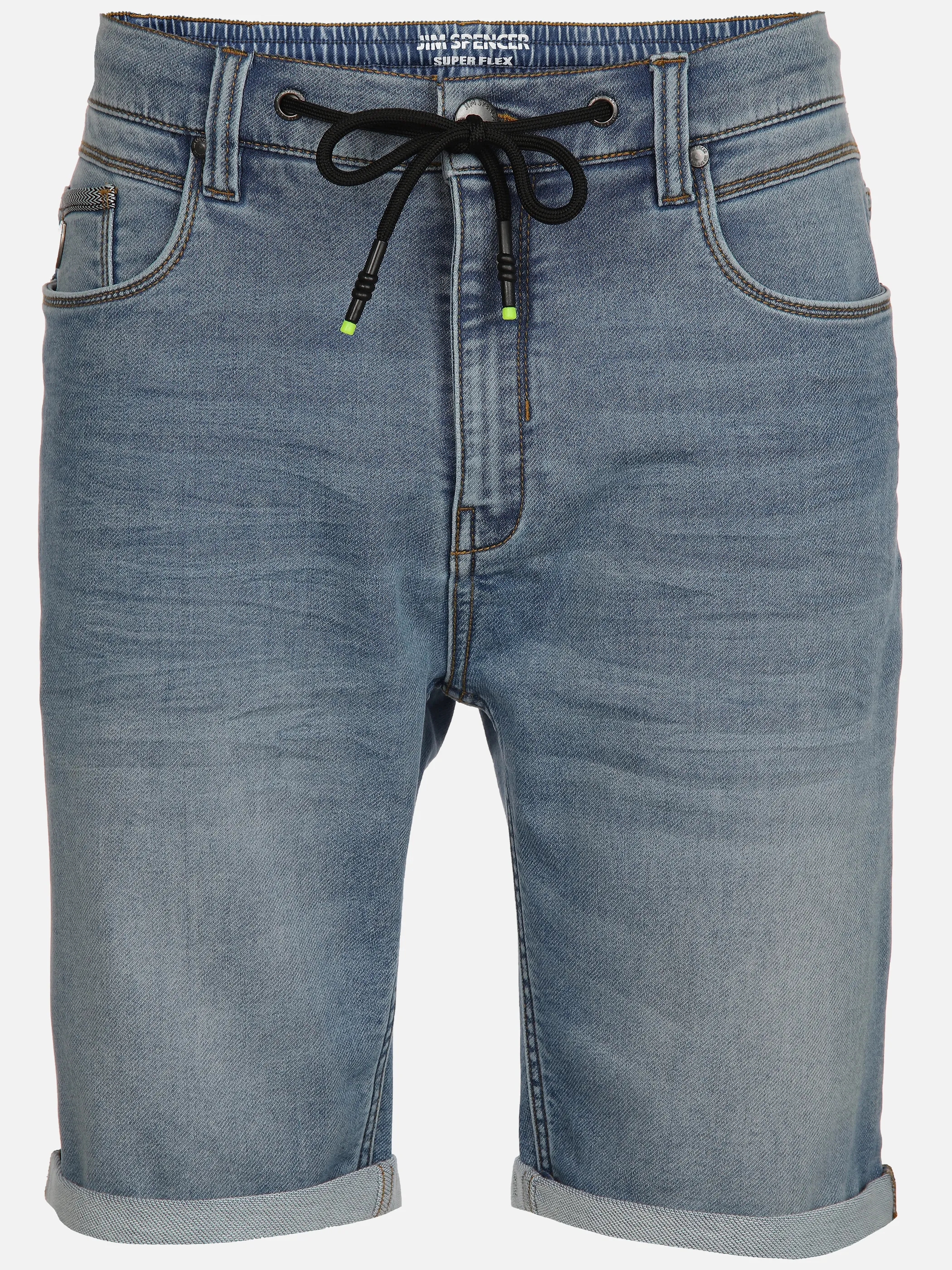 Jim Spencer He. Joggjeansshort 5-Pocket Relax Blau 892783 BLUE 1