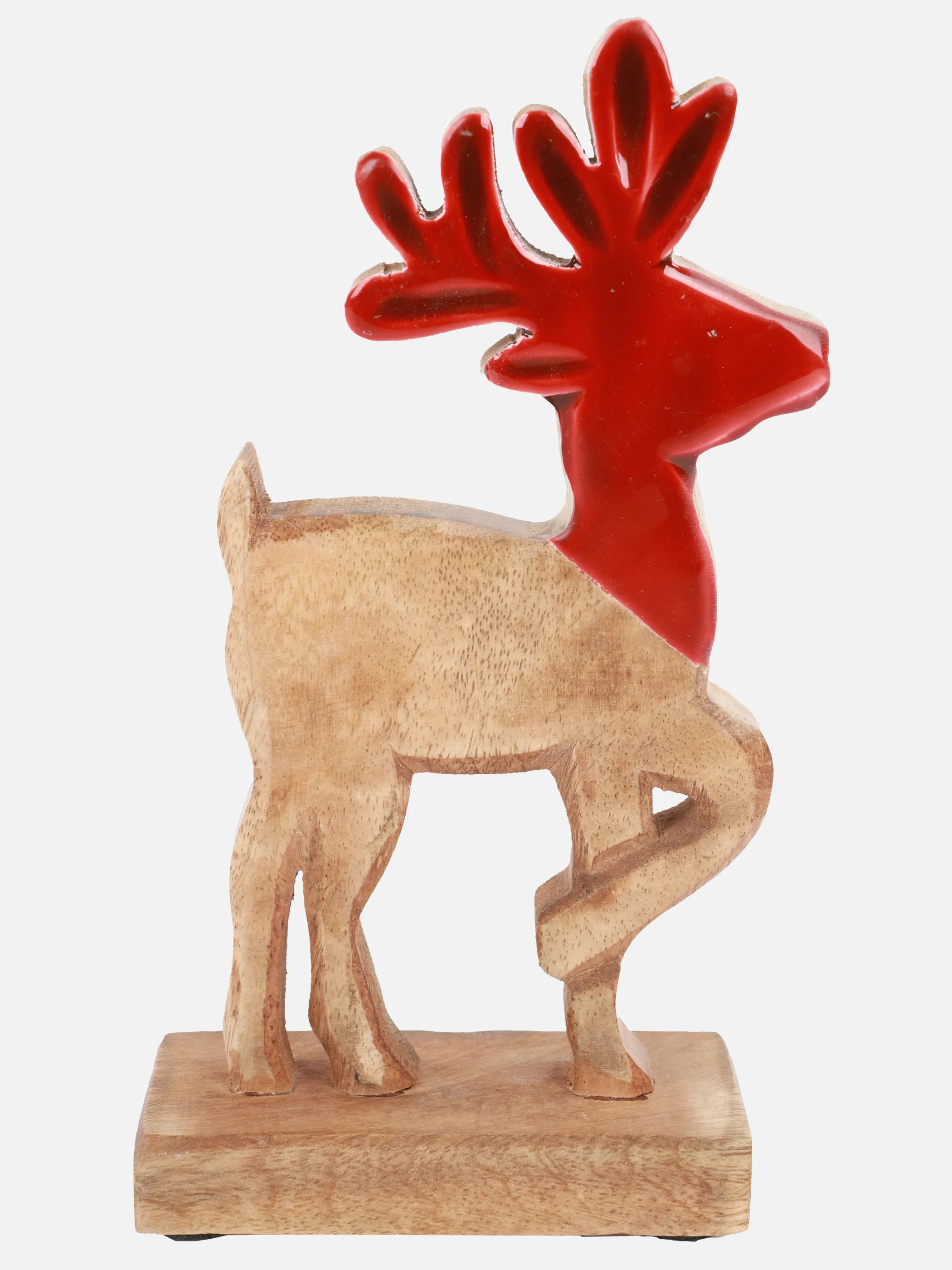 Weihnachten Rentier ca 20cm aus Holz Braun 916482 BRAUN 1