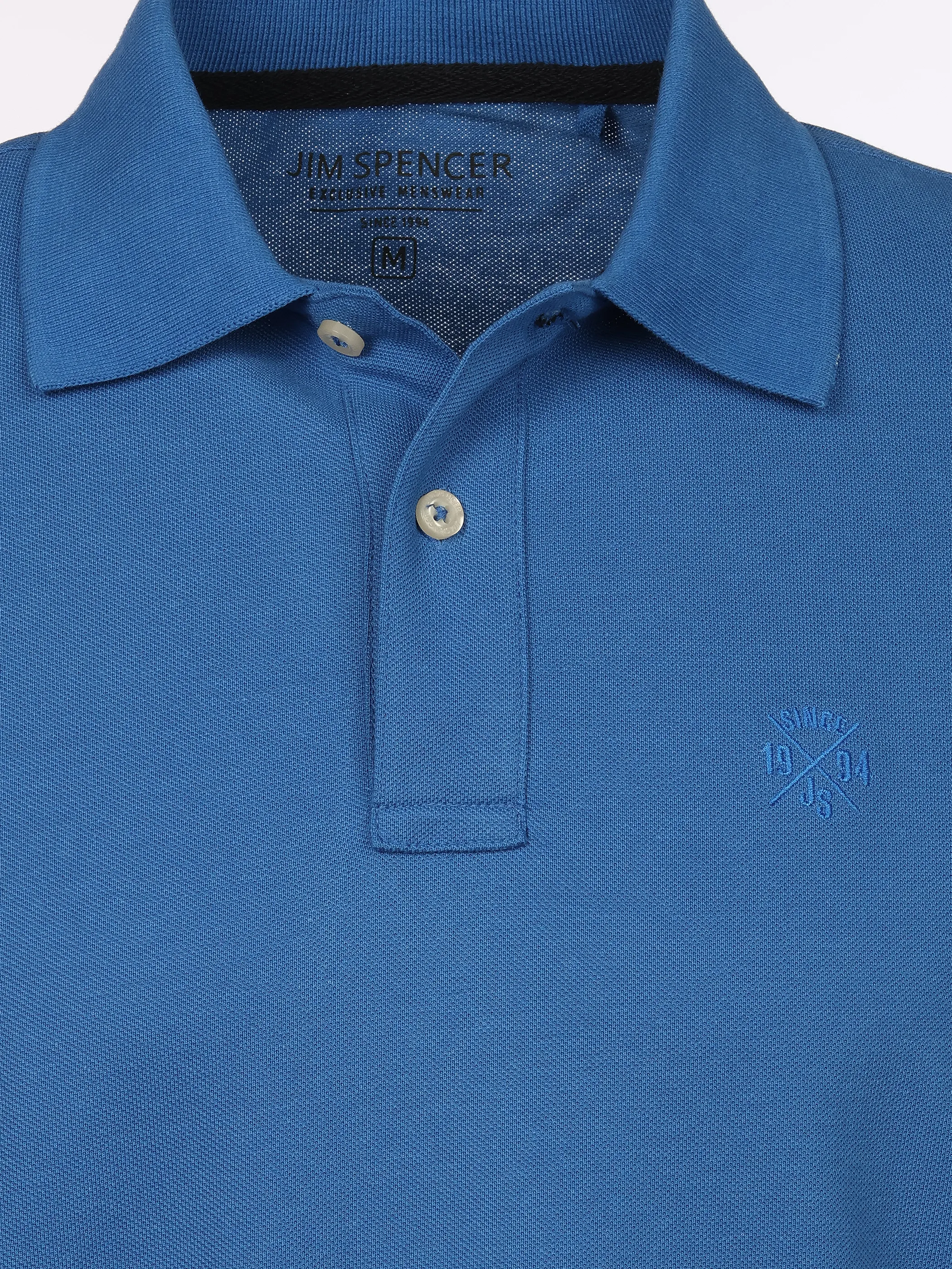 Jim Spencer He. Poloshirt 1/2 Arm seasonal Blau 922514 KOBALT 3