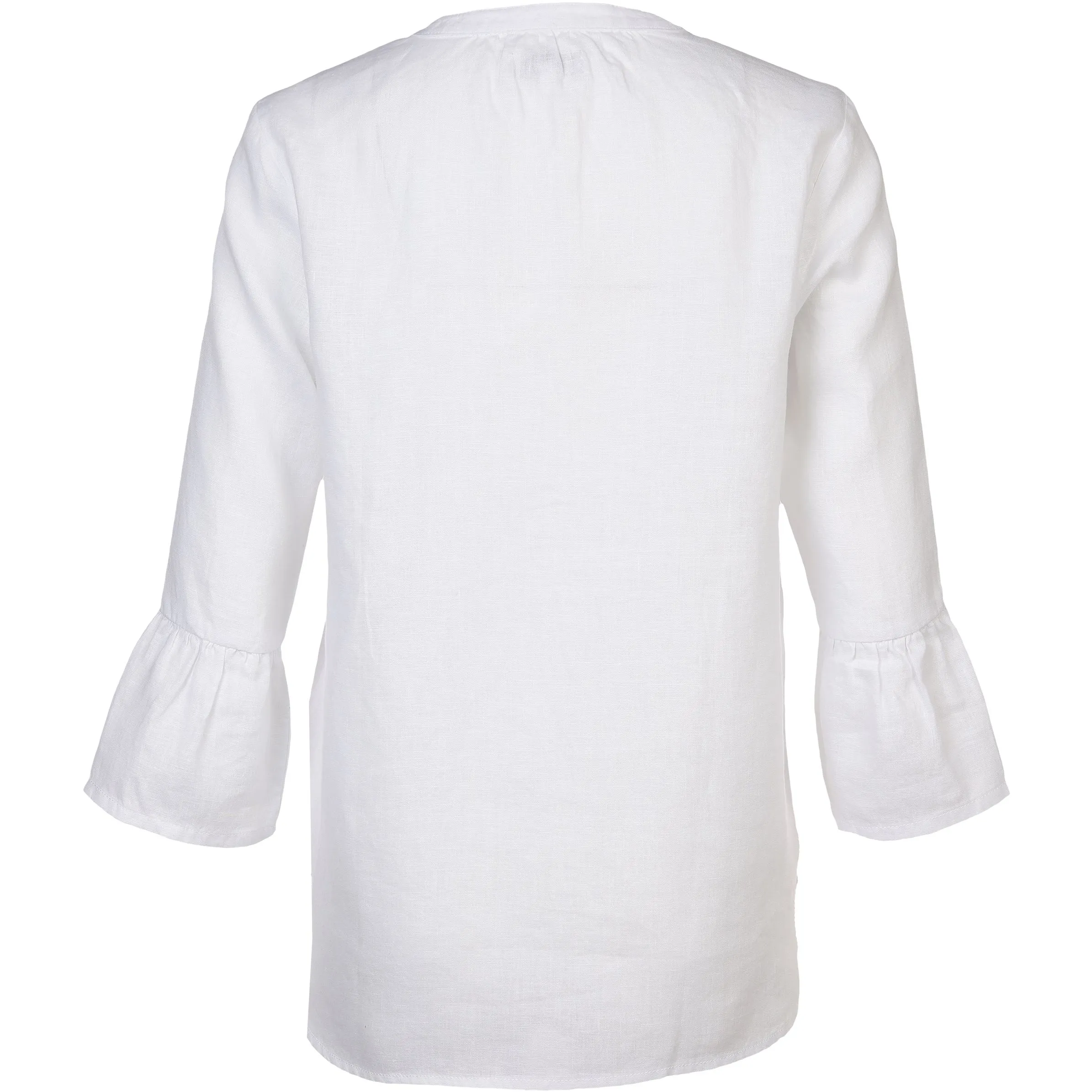 Lisa Tossa Da-Leinenbluse m.3/4 Arm Weiß 877938 WEIß 2
