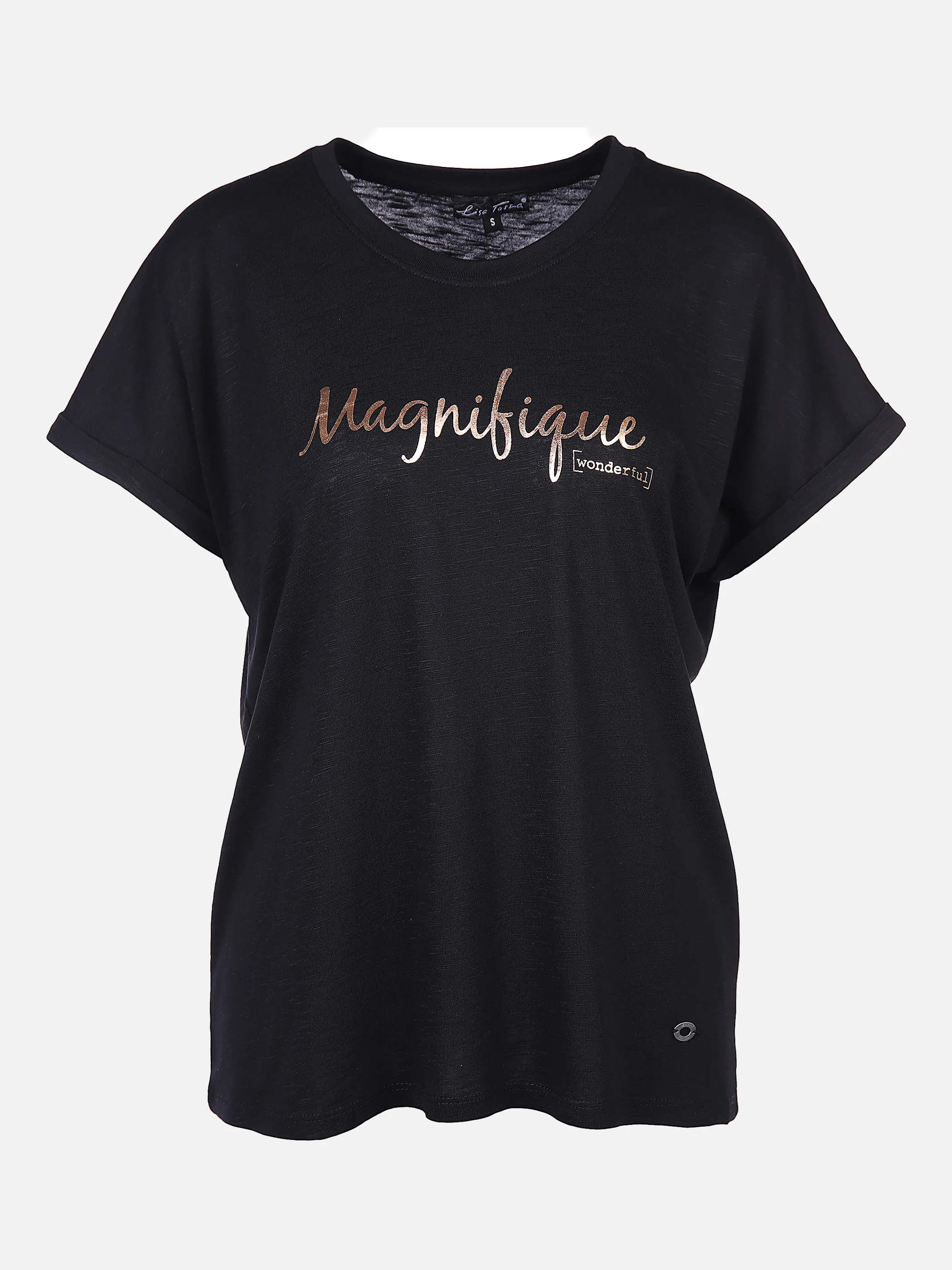 Lisa Tossa Da-T-Shirt m. Frontprint Schwarz 866115 SCHWARZ 1