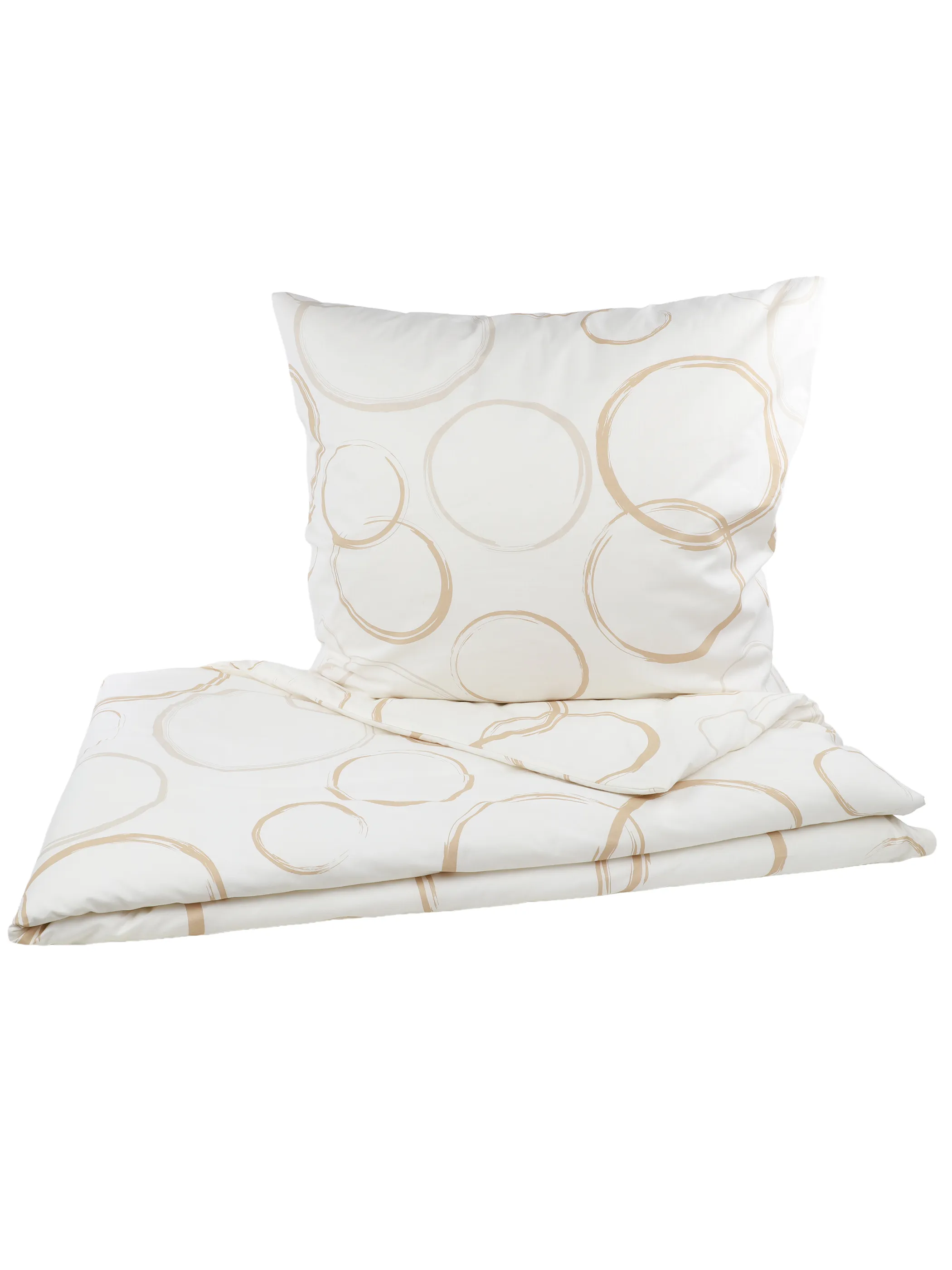 Dream House Renforce Bettwäsche 155x220 Weiß 921002 KREISE 1