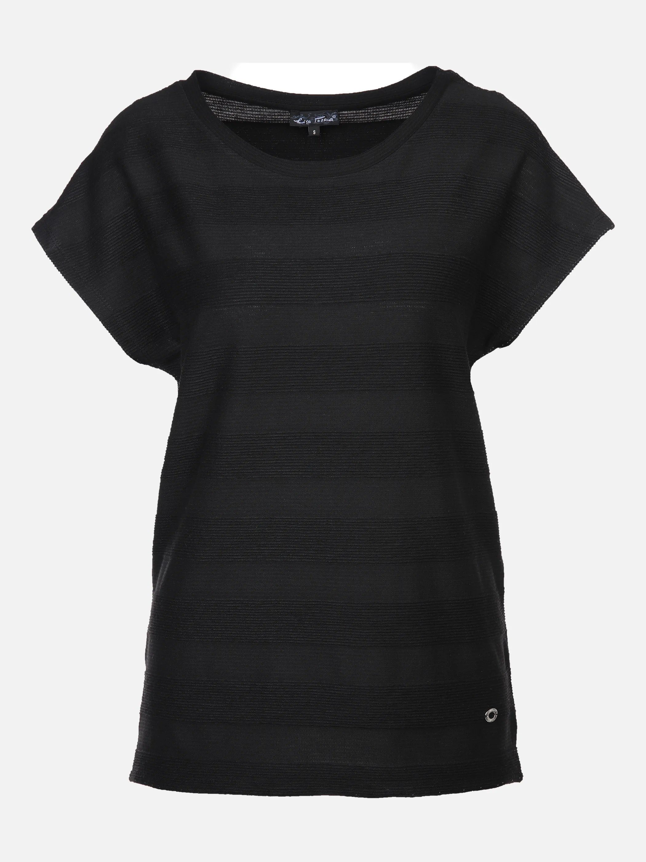 Lisa Tossa Da-Strukturringelshirt m. 1/2 Schwarz 877641 SCHWARZ 1 Lisa Tossa Da-Strukturringelshirt m. 1/2 Schwarz 877641 SCHWARZ 1