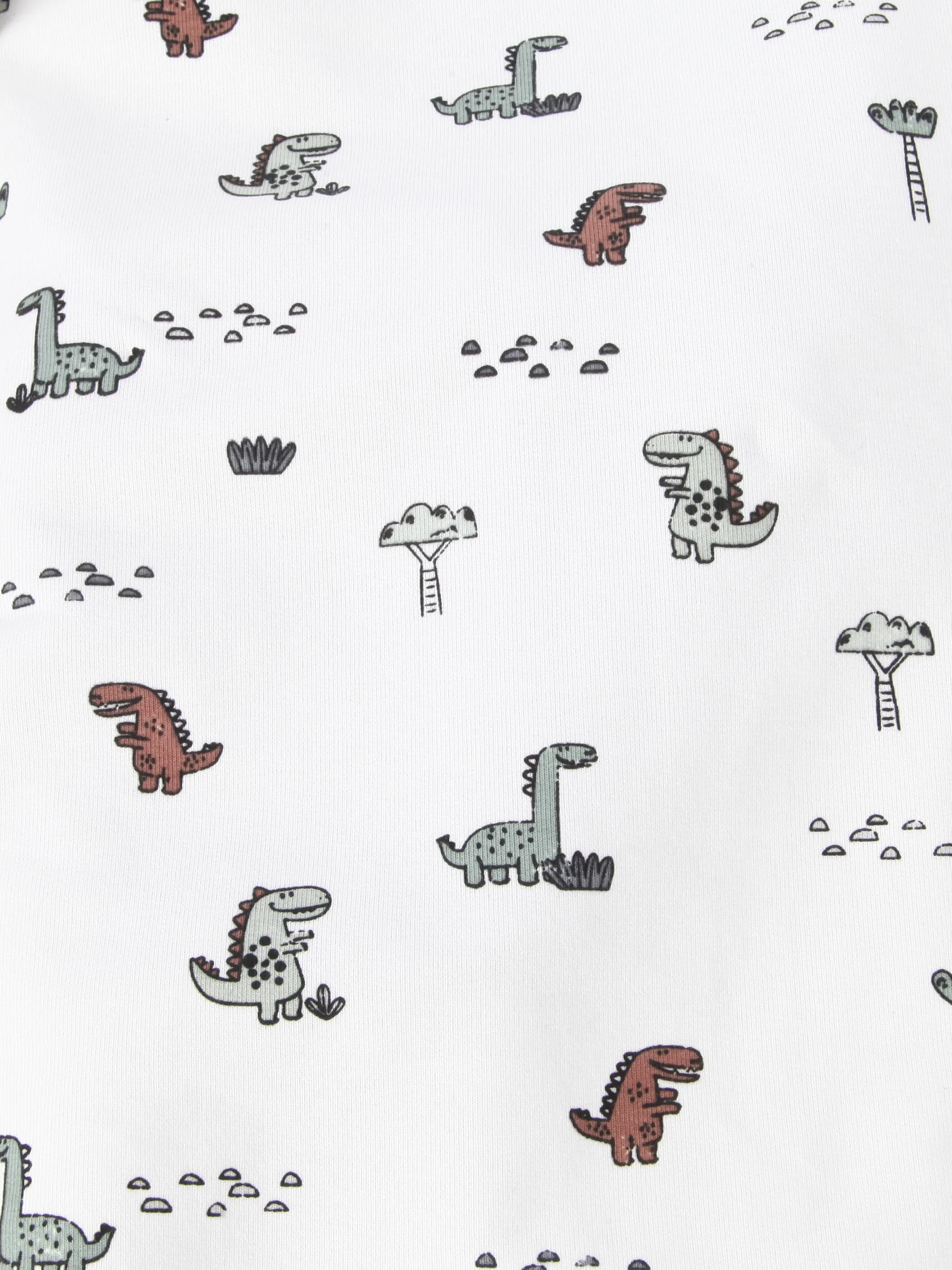 Bubble Gum BB 2pcs Set Body in blau + Romper mit Dino AOP Weiß 921827 WEIß-BLAU 3