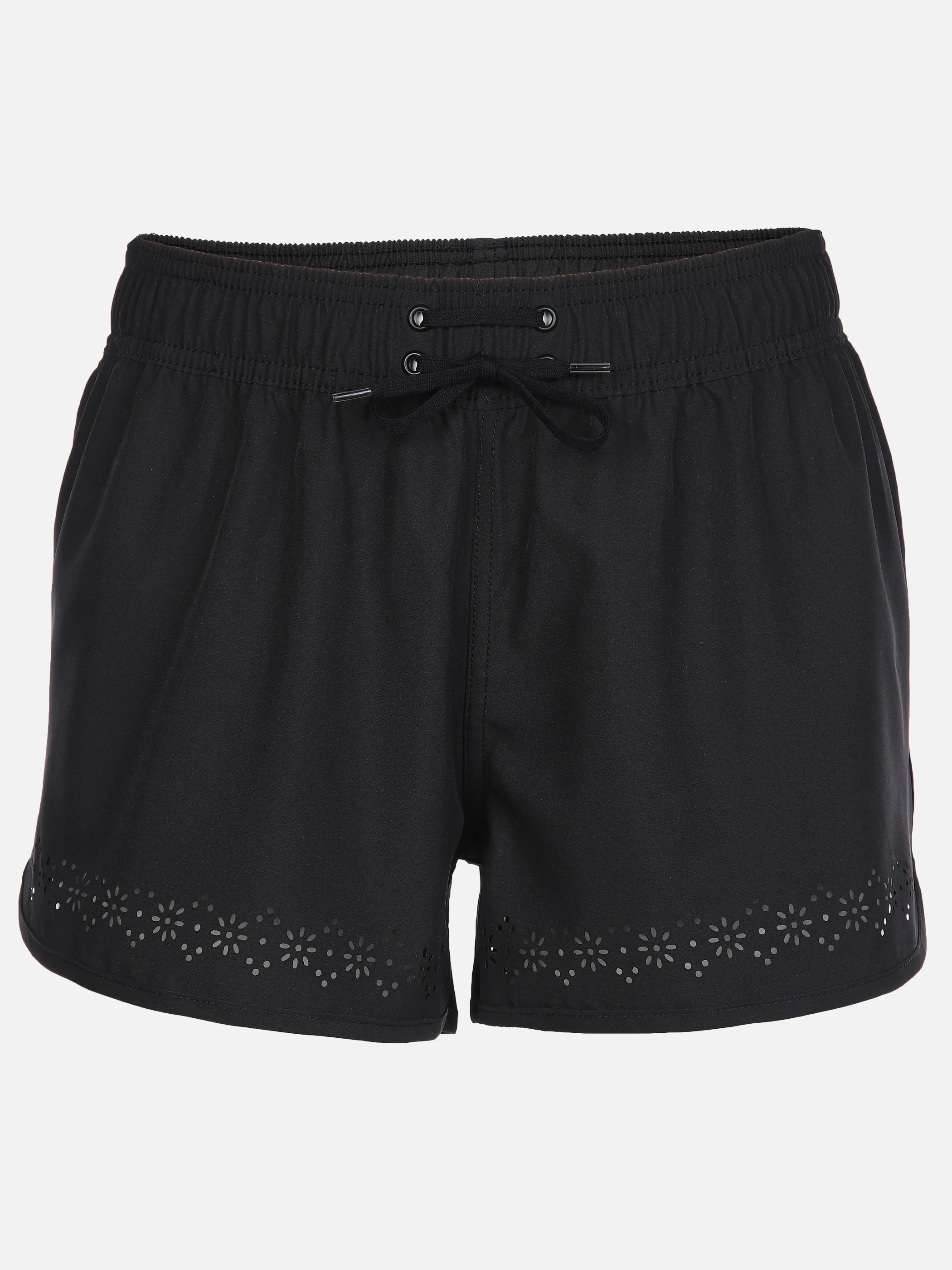 Grinario Sports Da-Boardshorts m. Lasercuts Schwarz 891004 BLACK 1