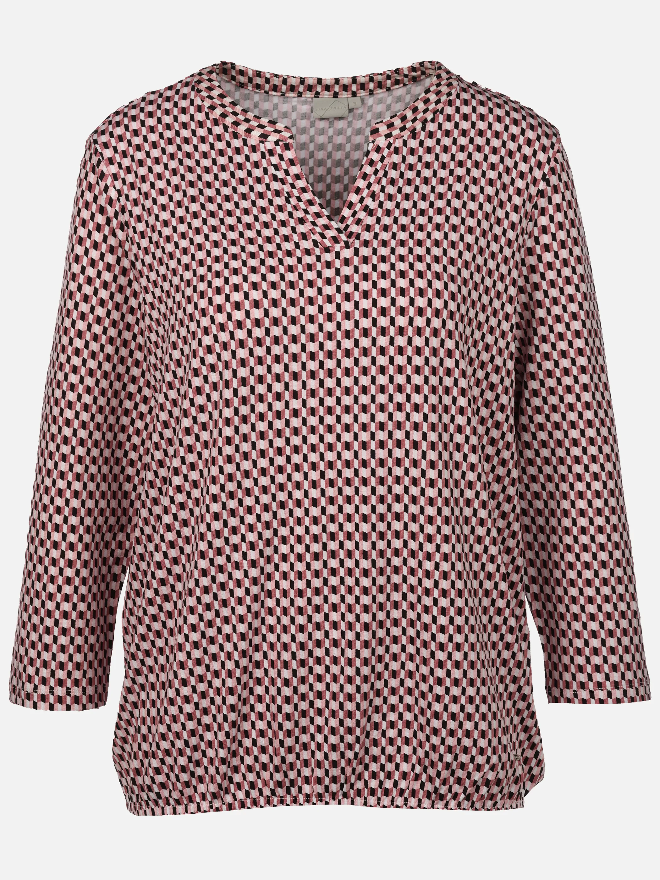 Lisa Tossa Da-Shirt Alloverprint 3/4 Arm Rosa 924185 ROSE 1