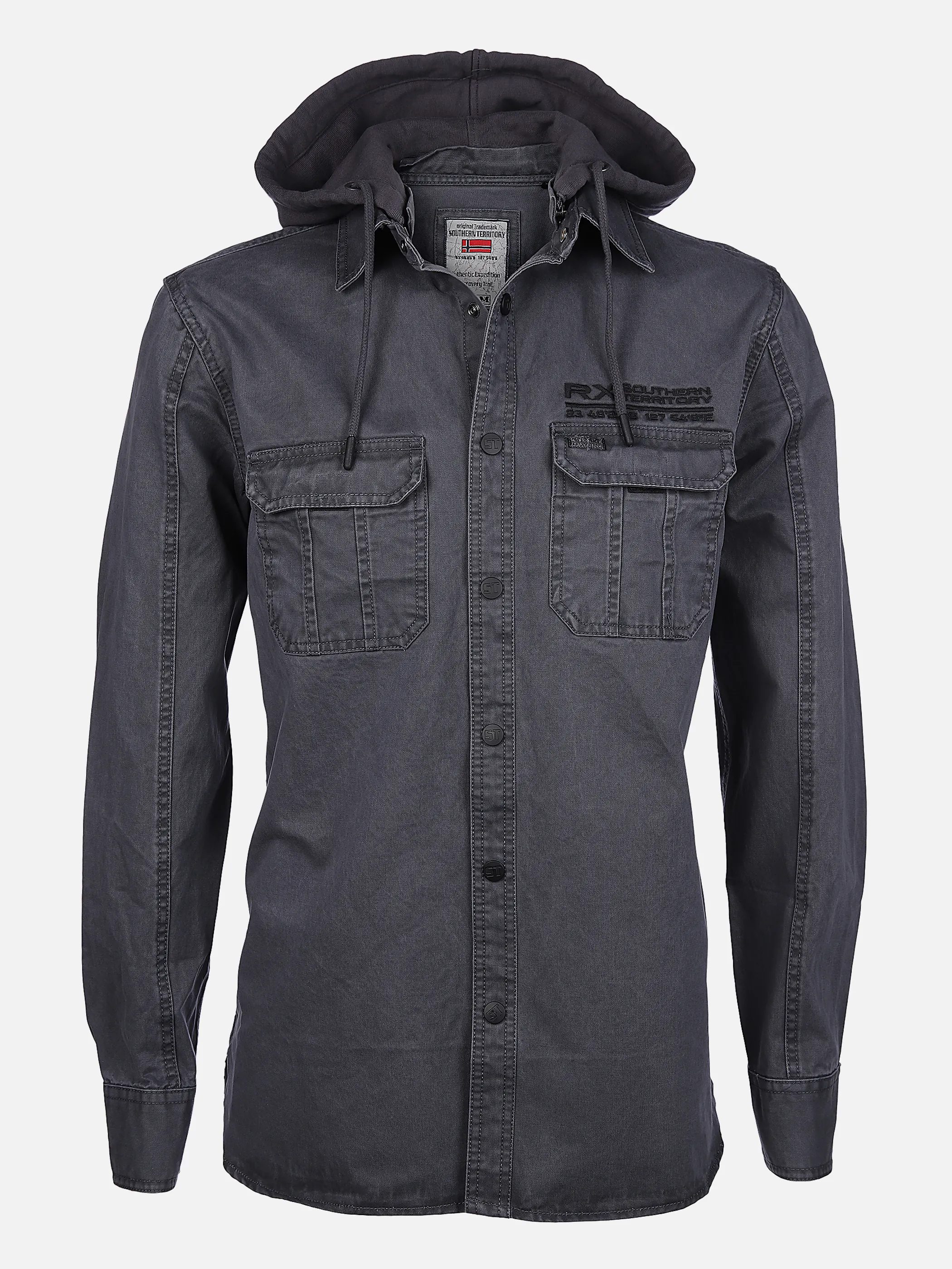 Southern Territory He. Overshirt 1/1 Arm washer Grau 862091 GREY 1 Southern Territory He. Overshirt 1/1 Arm washer Grau 862091 GREY 1