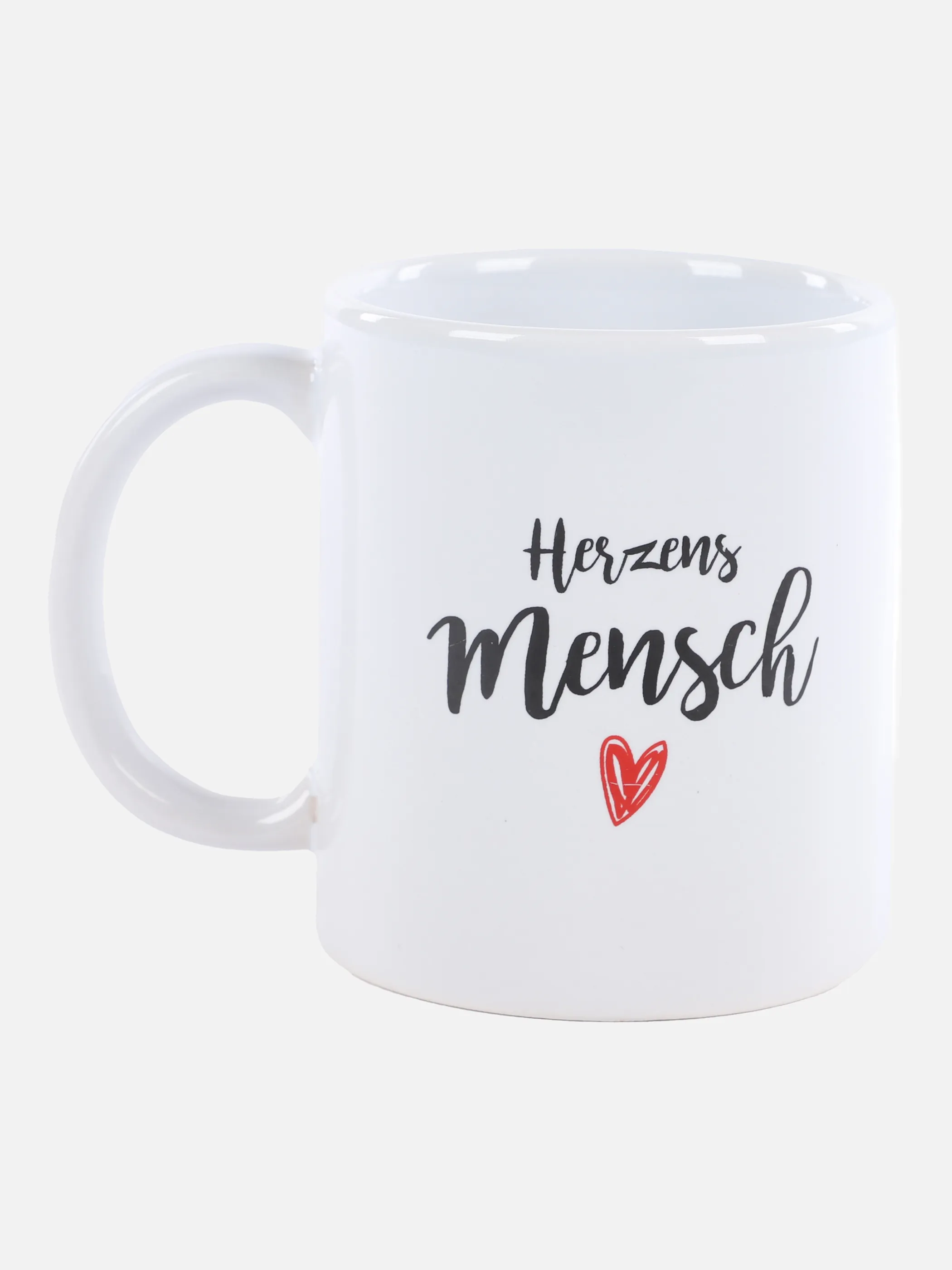 Deko Artikel Becher Herzensmensch 300ml Weiß 880436 WEIß 2