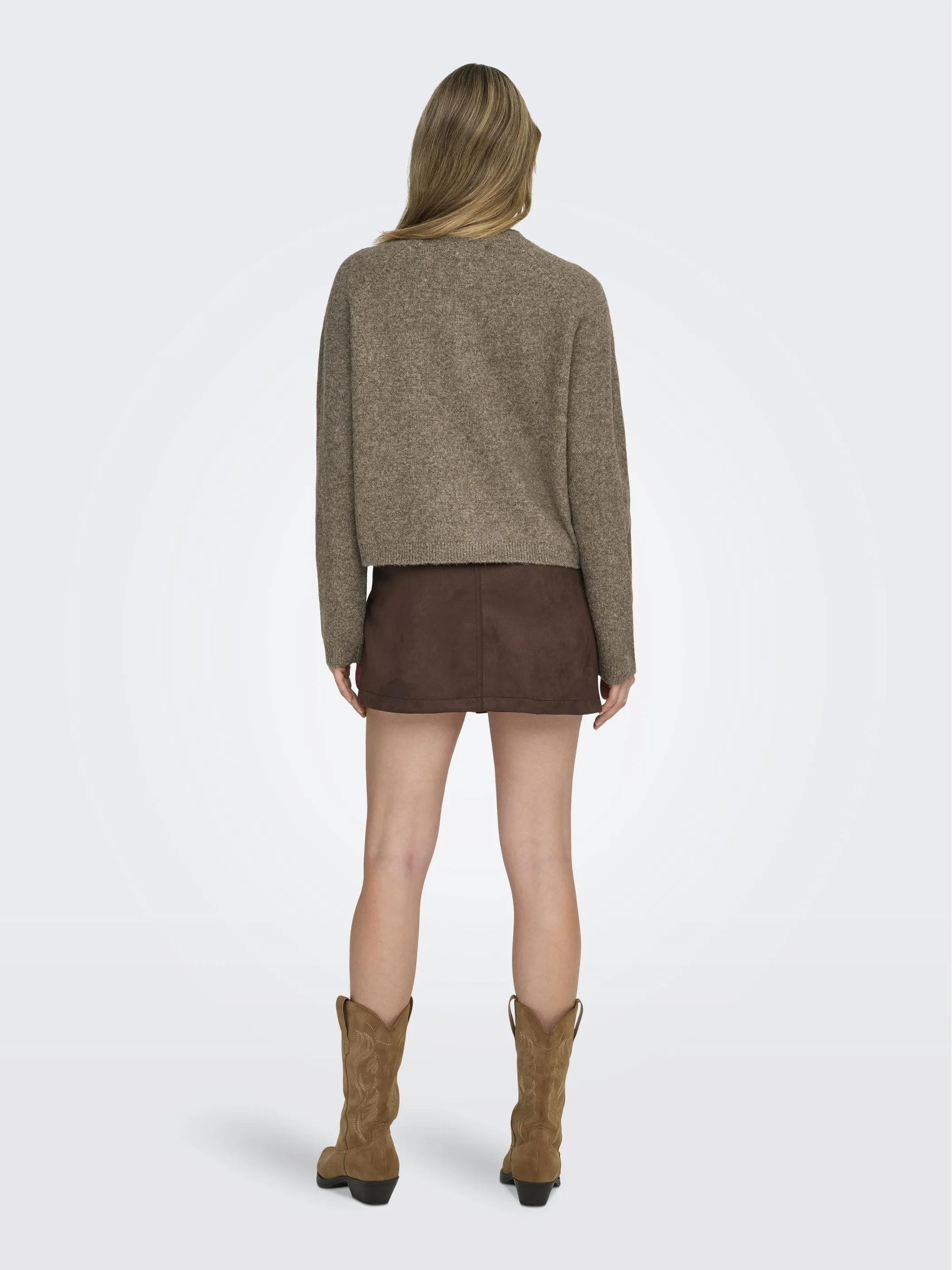 Only 15344118 ONLPIEMONTE L/S CARDI Braun 913077 239935001 2