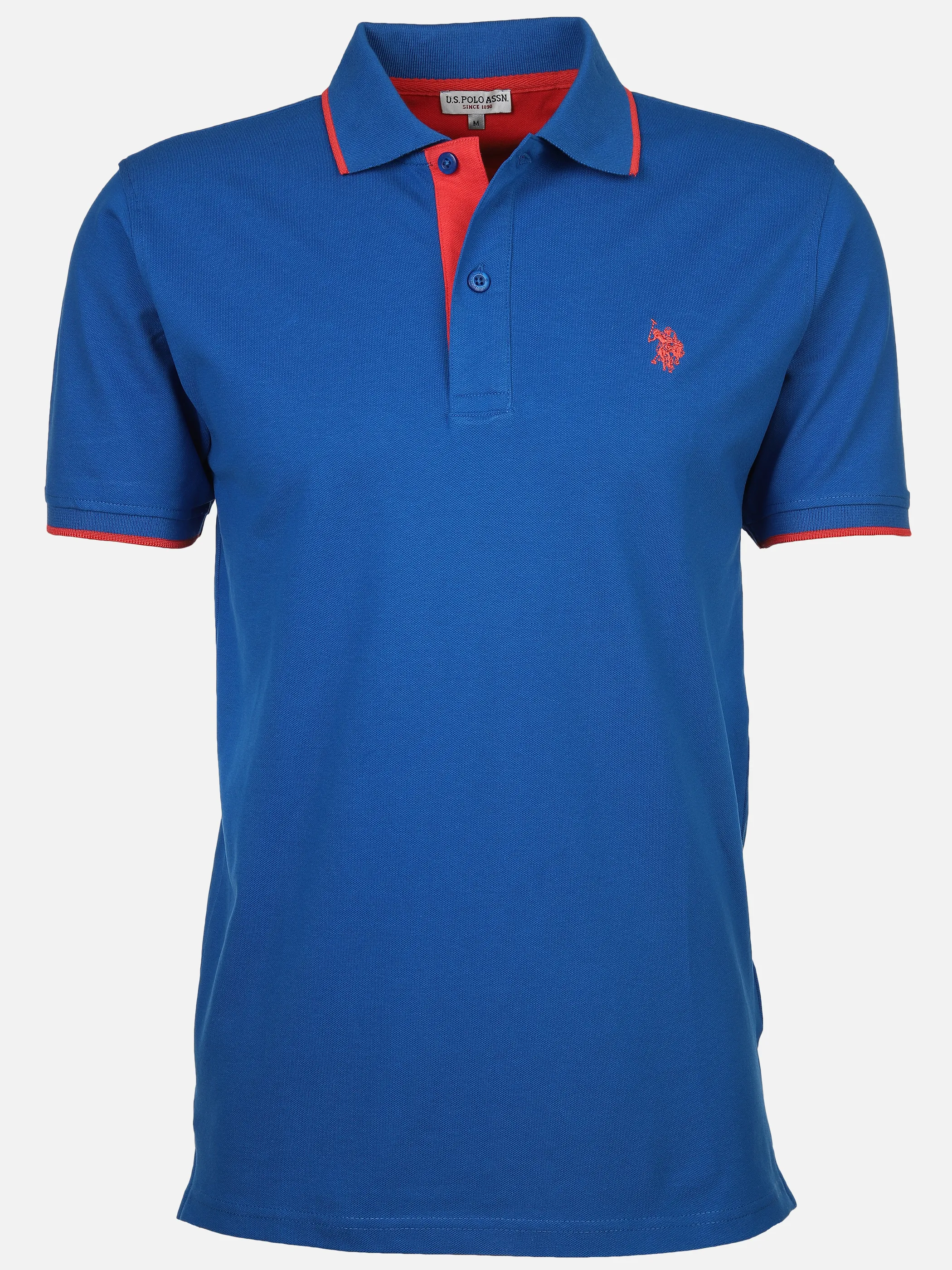 U.S. Polo Assn. He. Poloshirt 1/2 Arm uni Blau 861379 134 ROYAL 1