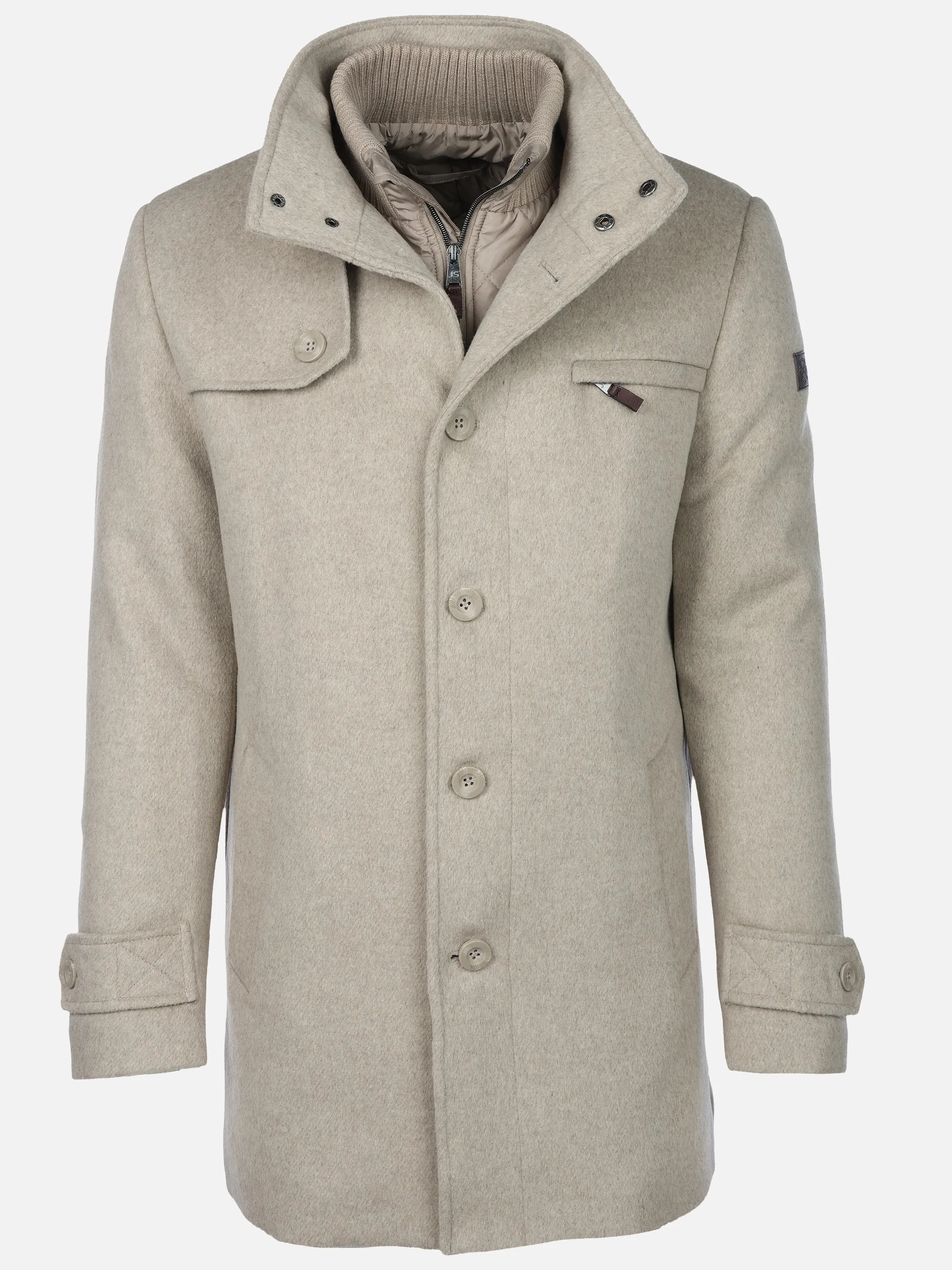 Jim Spencer Hr. Wollmantel 2in1 220803 Beige 871351 SAND 1
