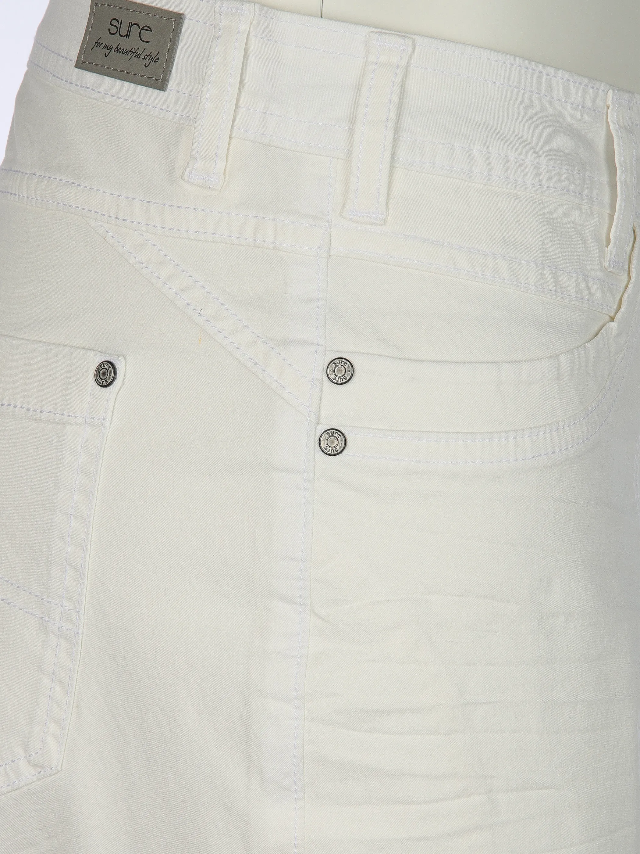 Sure Da-Hose sportiv m. 2 Knöpfen Weiß 904262 WEIß 4 Sure Da-Hose sportiv m. 2 Knöpfen Weiß 904262 WEIß 4