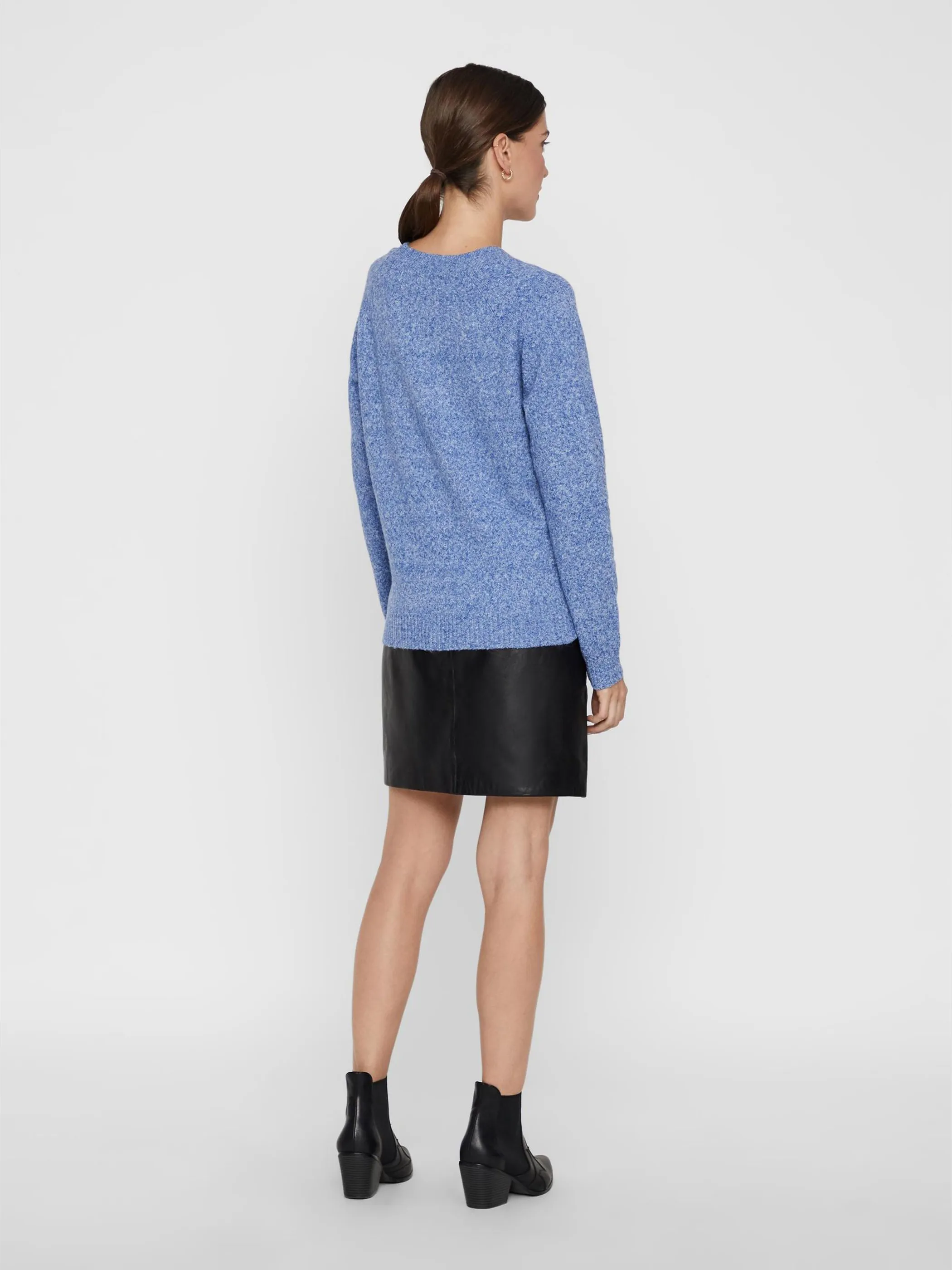Vero Moda 10201022 VMDOFFY LS O-NECK BLO Blau 790647 187998004 5