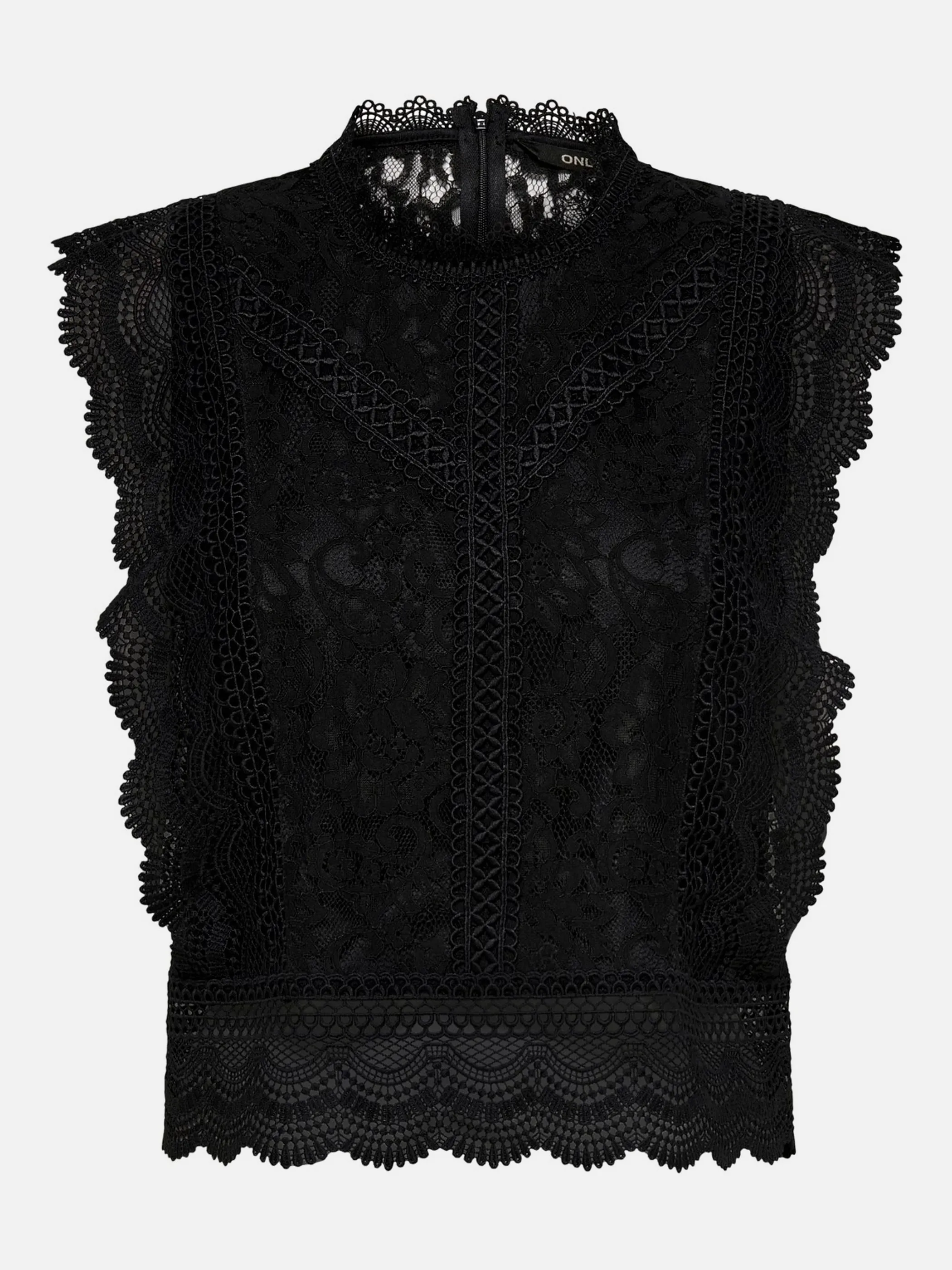 Only 15204604 ONLKARO S/L LACE TOP Schwarz 834766 177911 1
