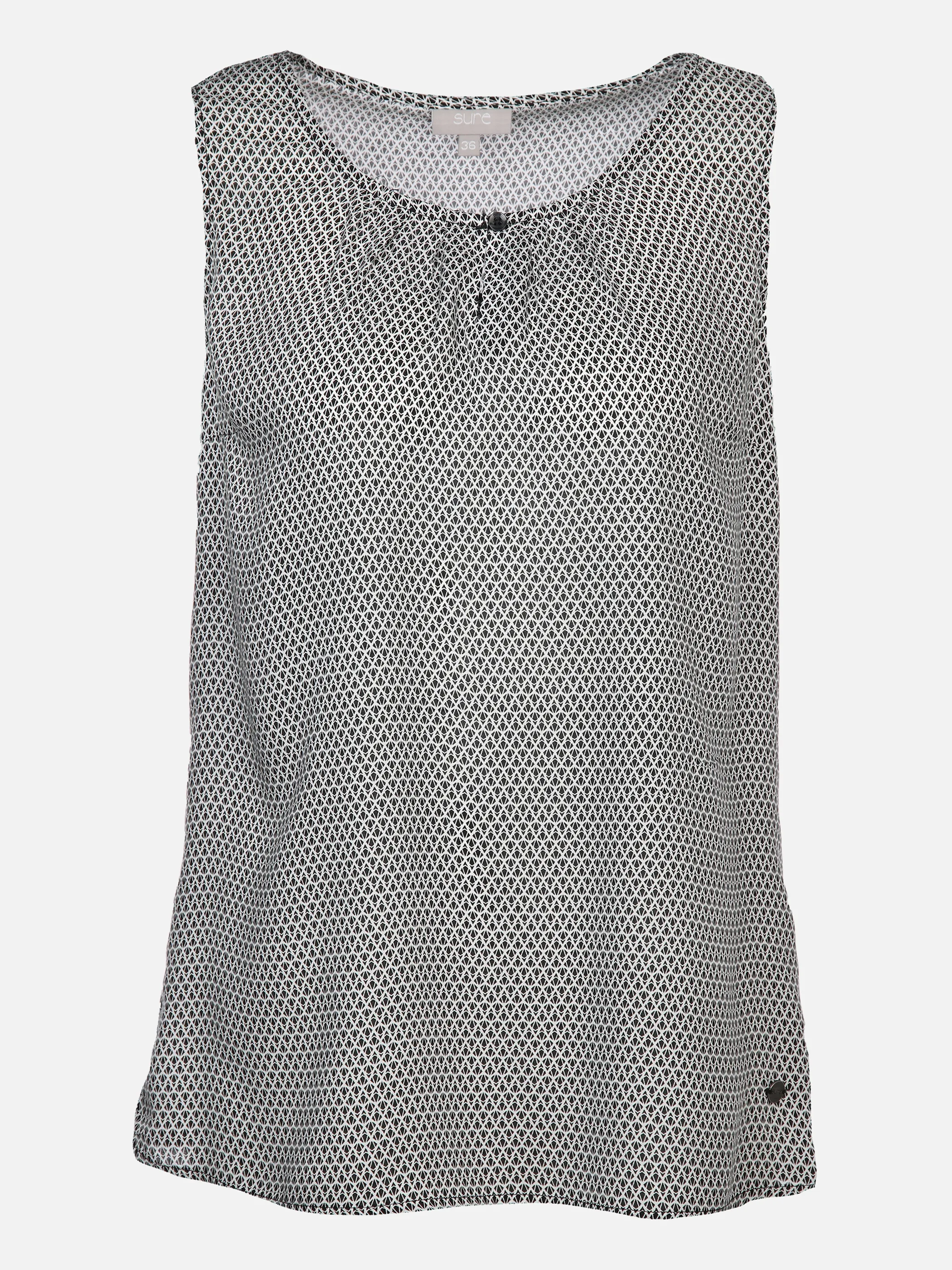 Sure Da-Top m. Knöpchen am Ausschni Schwarz 876492 SCHW/WEIß 1
