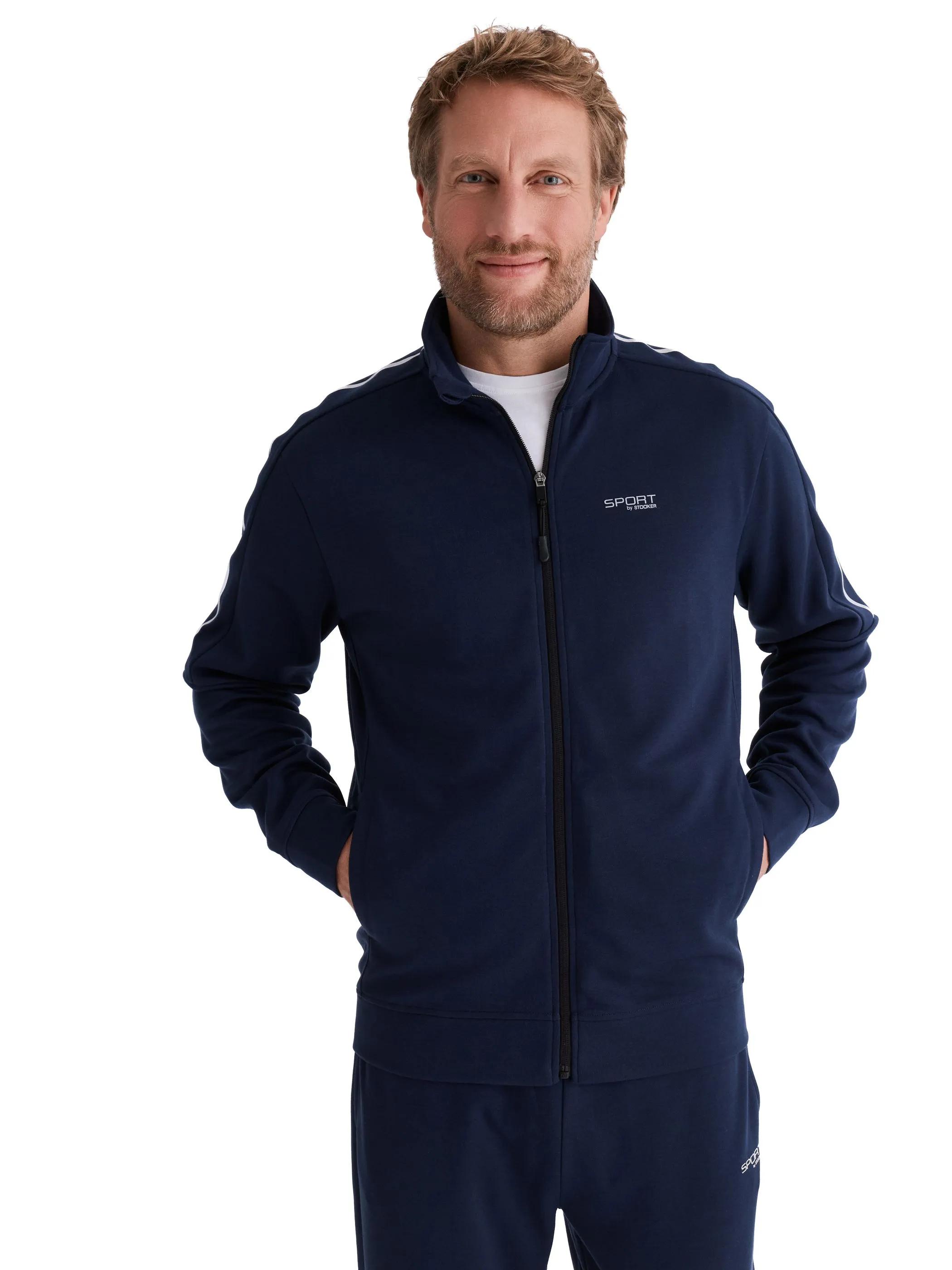Stooker Athletic 06910280004800 He-Sweatjacke SYDNEY Blau 928268 4800 1