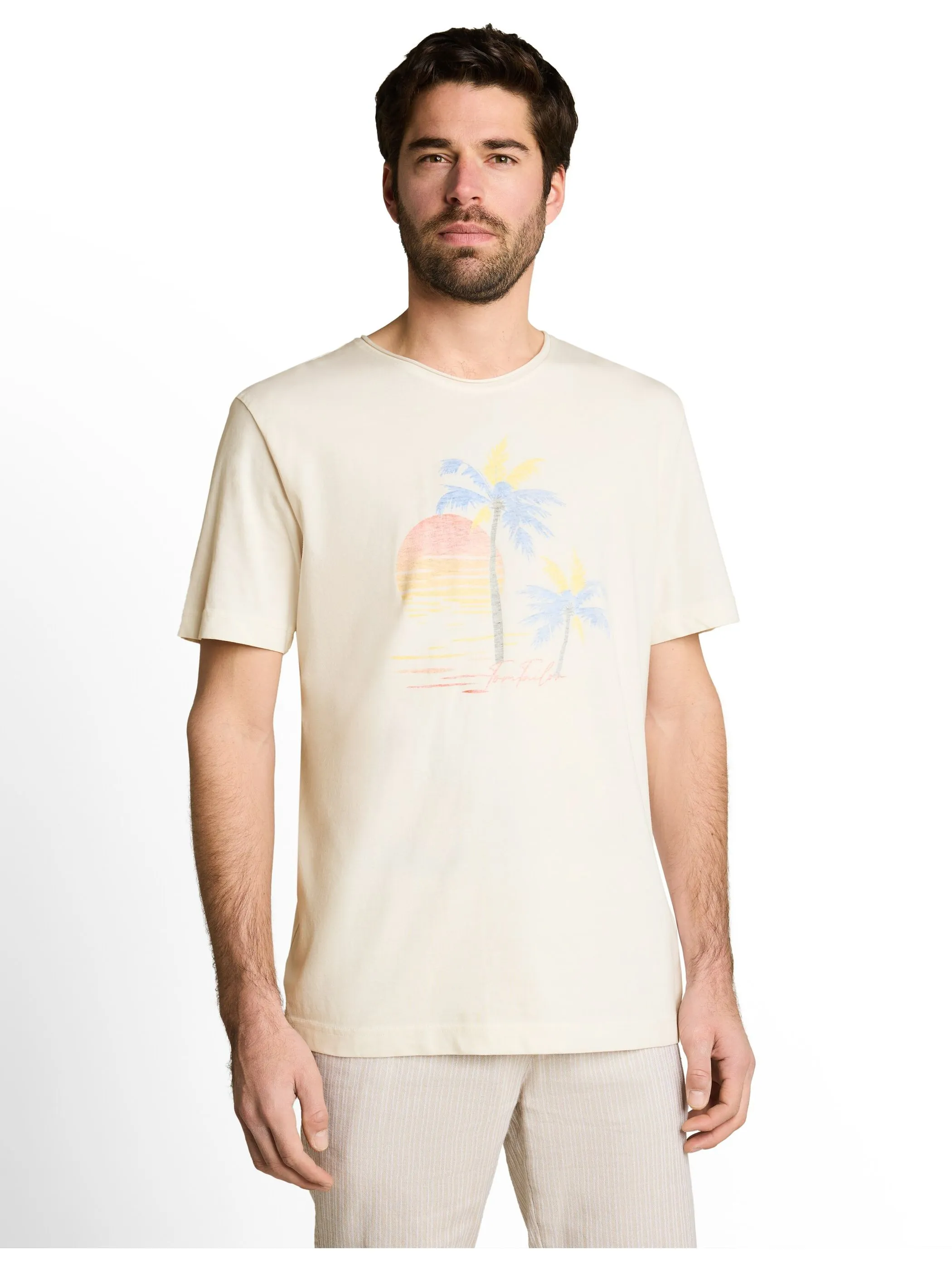Tom Tailor 1051500 printed t-shirt Weiß 926460 10348 1