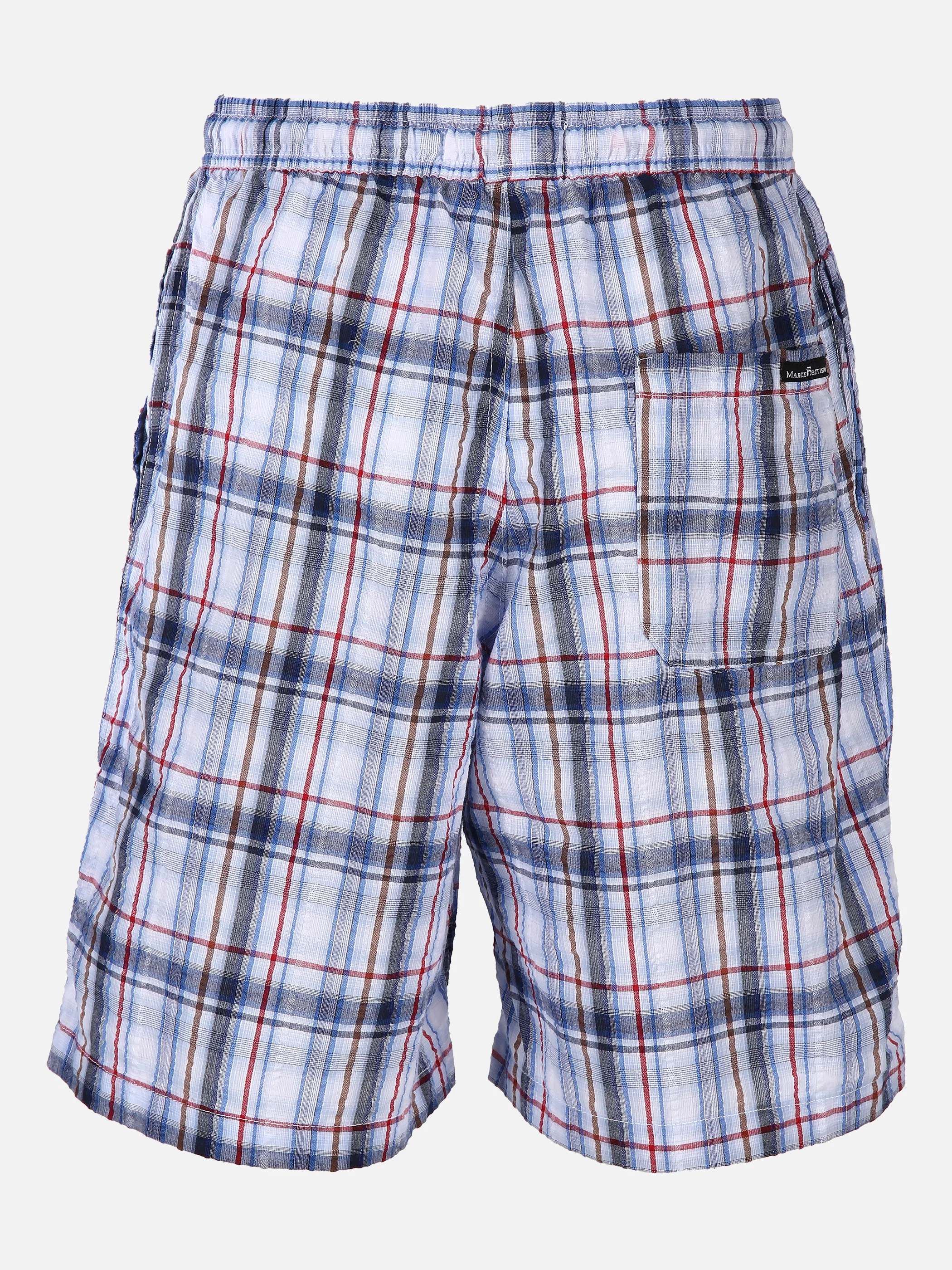 Marcel Battiston He. Seersuckershort Blau 831218 BLUE 2