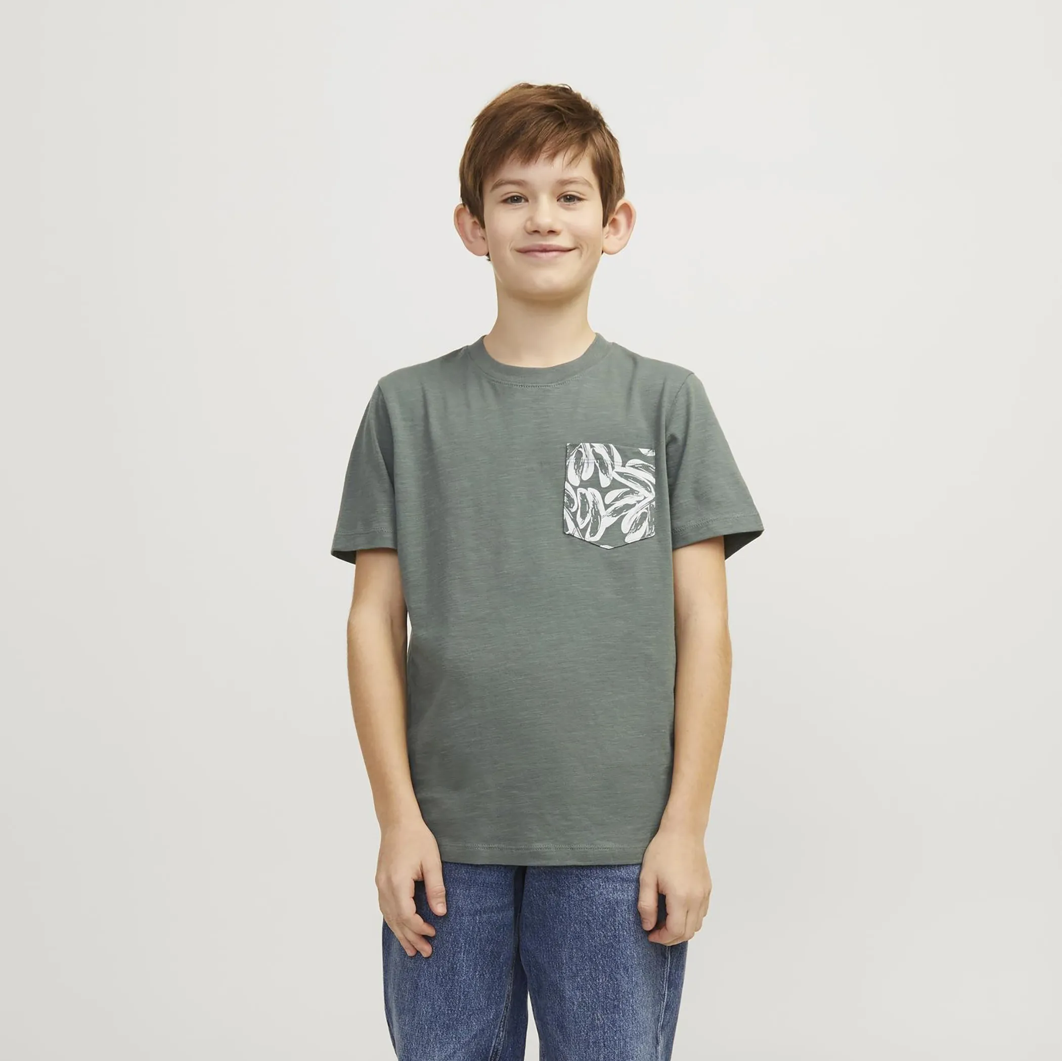 Jack&Jones Junior 12253977 JORLAFAYETTE POCKET T Grün 892301 176342 5