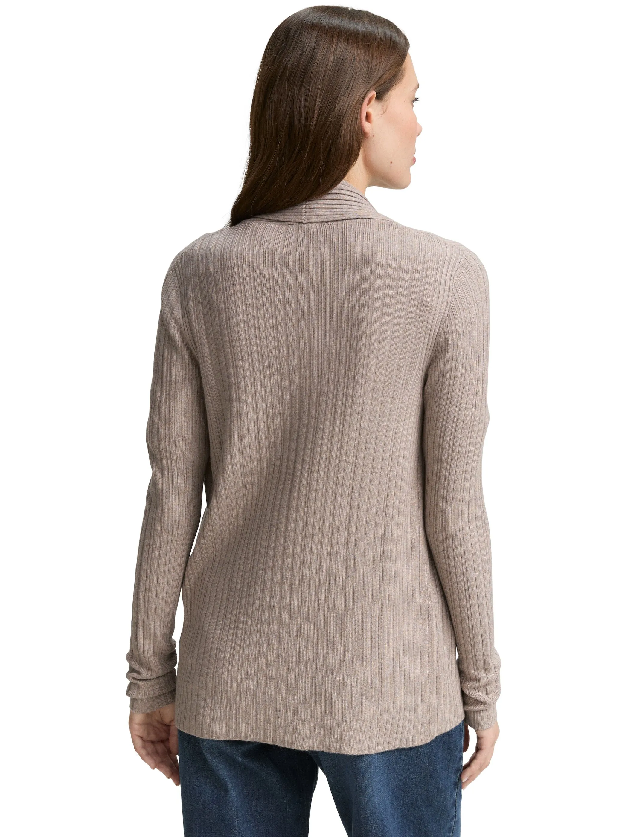 Tom Tailor 1047688 knit rib cardigan Beige 914564 38330 2