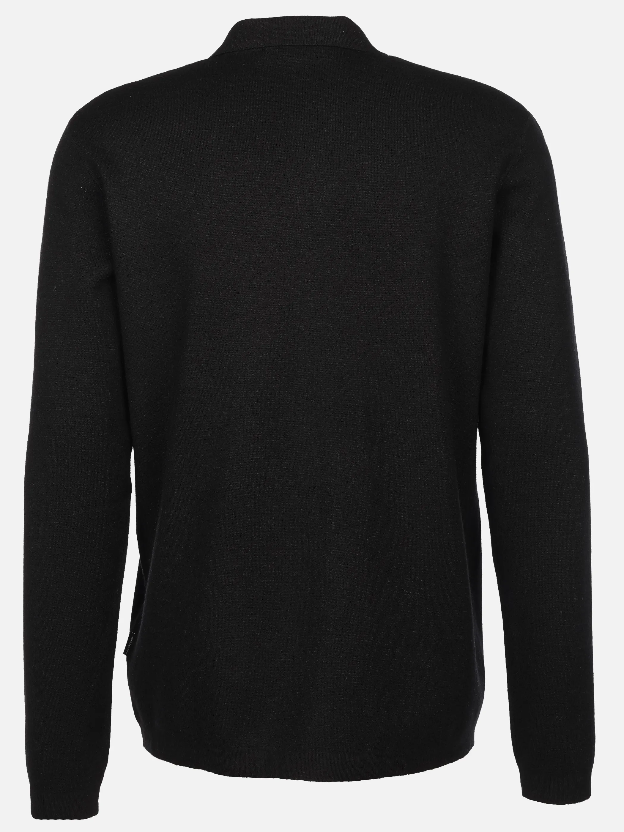 Jim Spencer He. Strickjacke RV Polokragen Schwarz 931163 BLACK 2