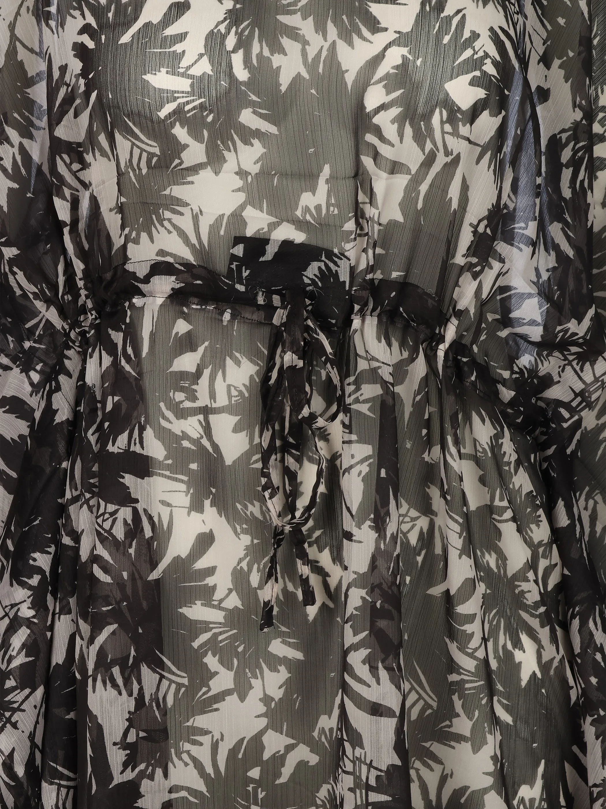 Grinario Sports Da-Strand Kaftan, AOP Schwarz 923579 BL/WH/PA 3