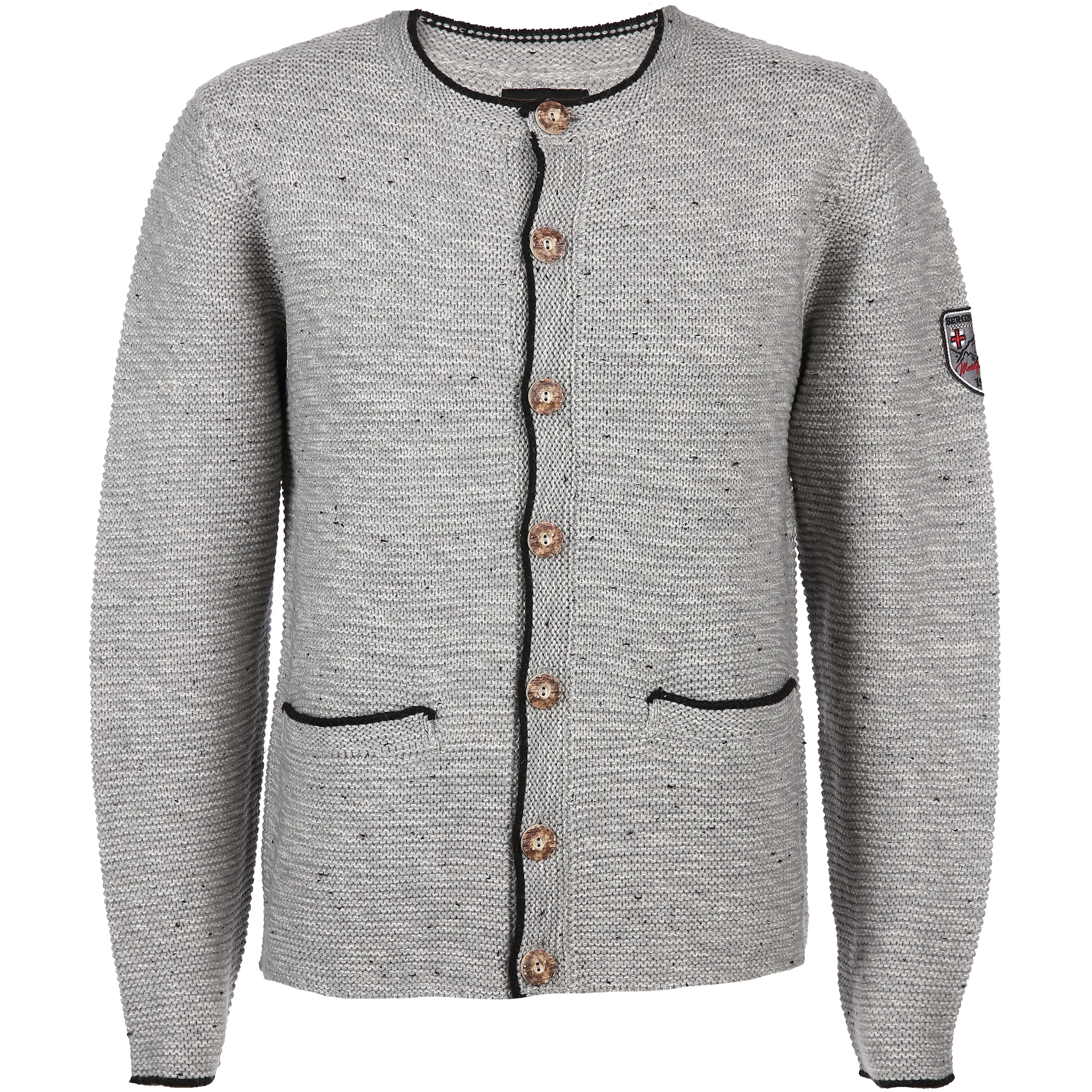 Birkhahn Mode und Tracht He. Trachtenjanker batch Grau 803944 SILVER MEL 1