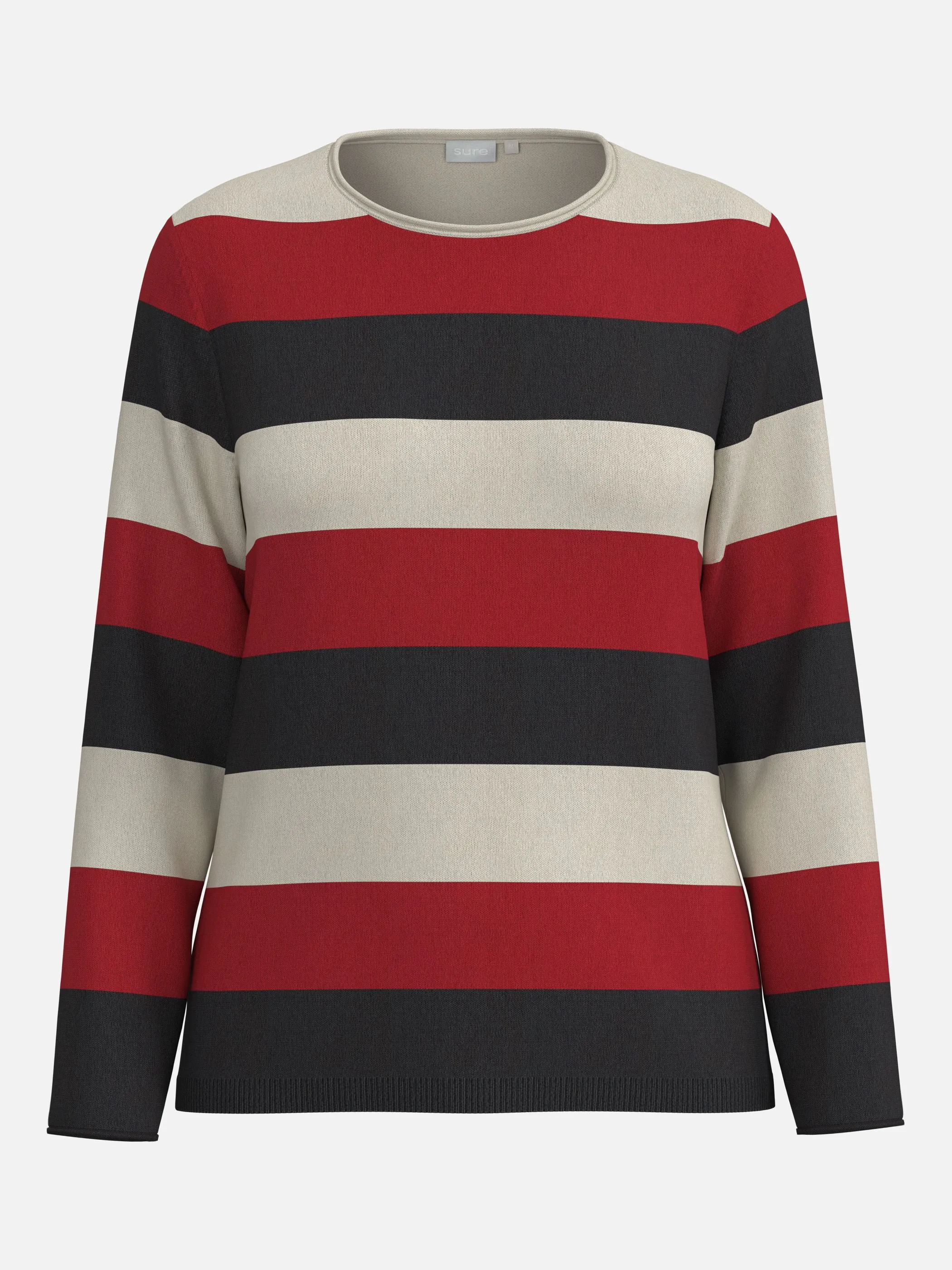 Sure Da-Pullover RH Streifen CL Rot 930041 RED 1