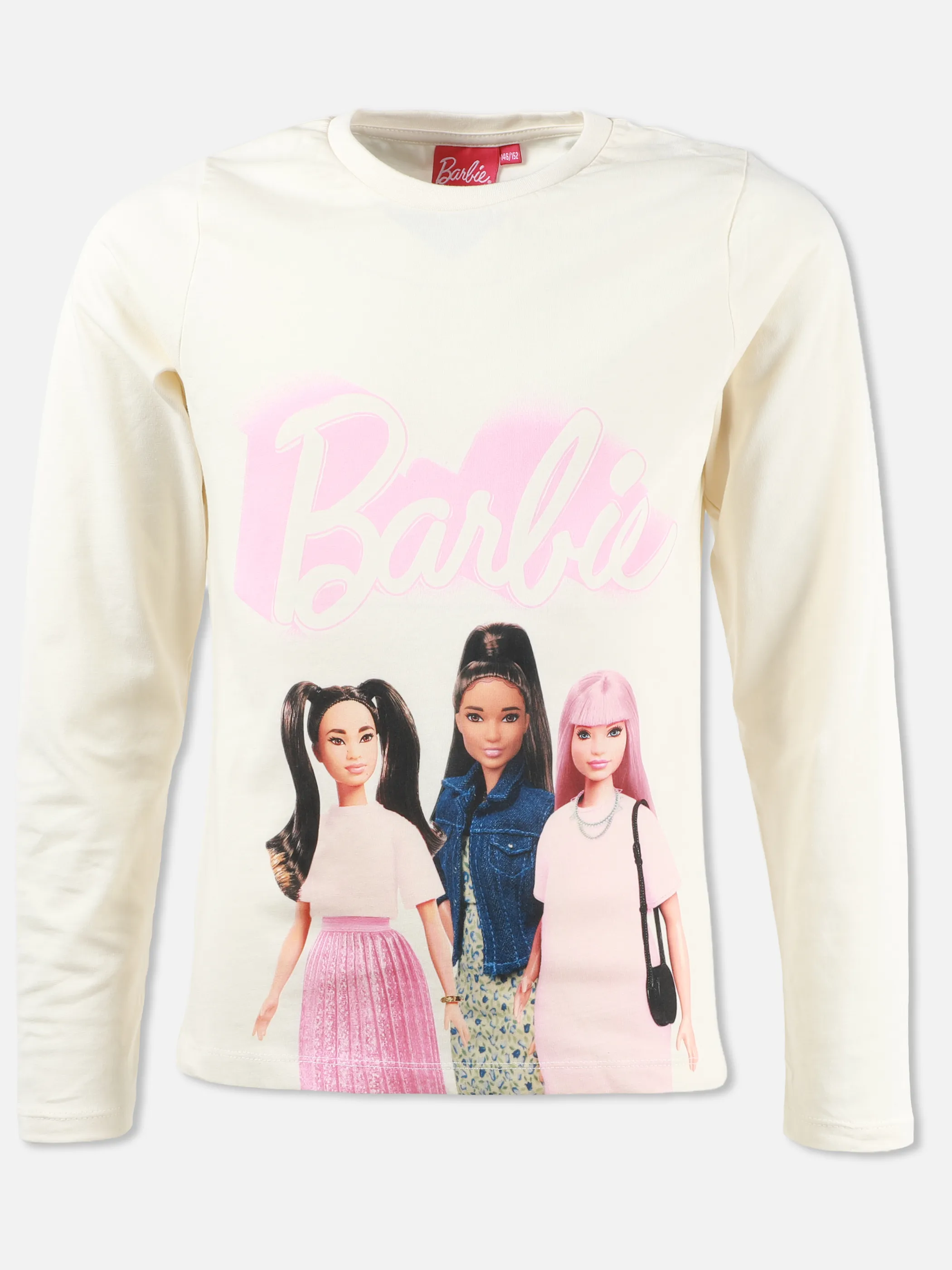 Barbie JM Longesleeve weiß barbie front Print Weiß 933307 WEIß 1