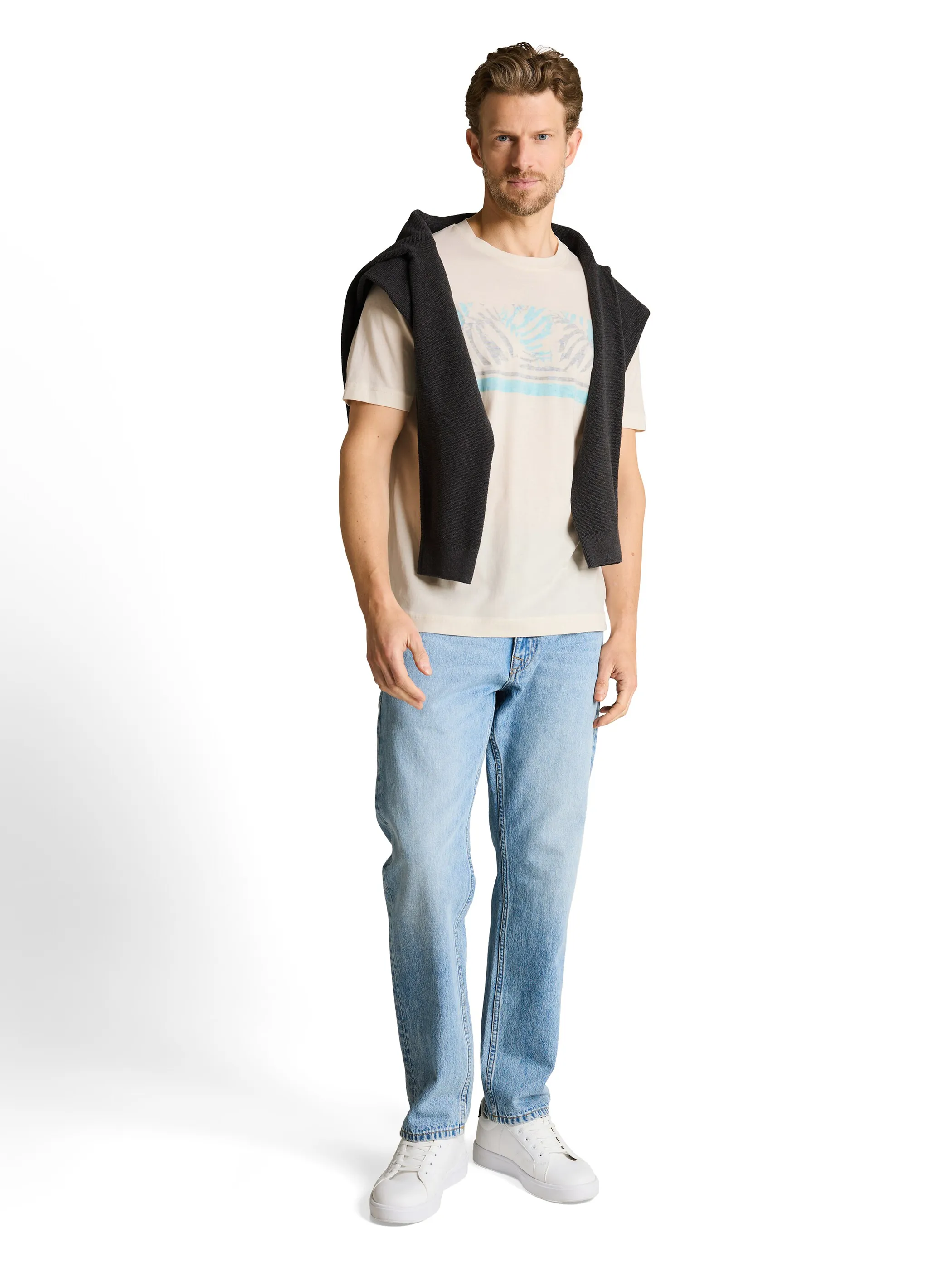 Tom Tailor 1050213 inside printed t-shirt Weiß 922122 10348 1