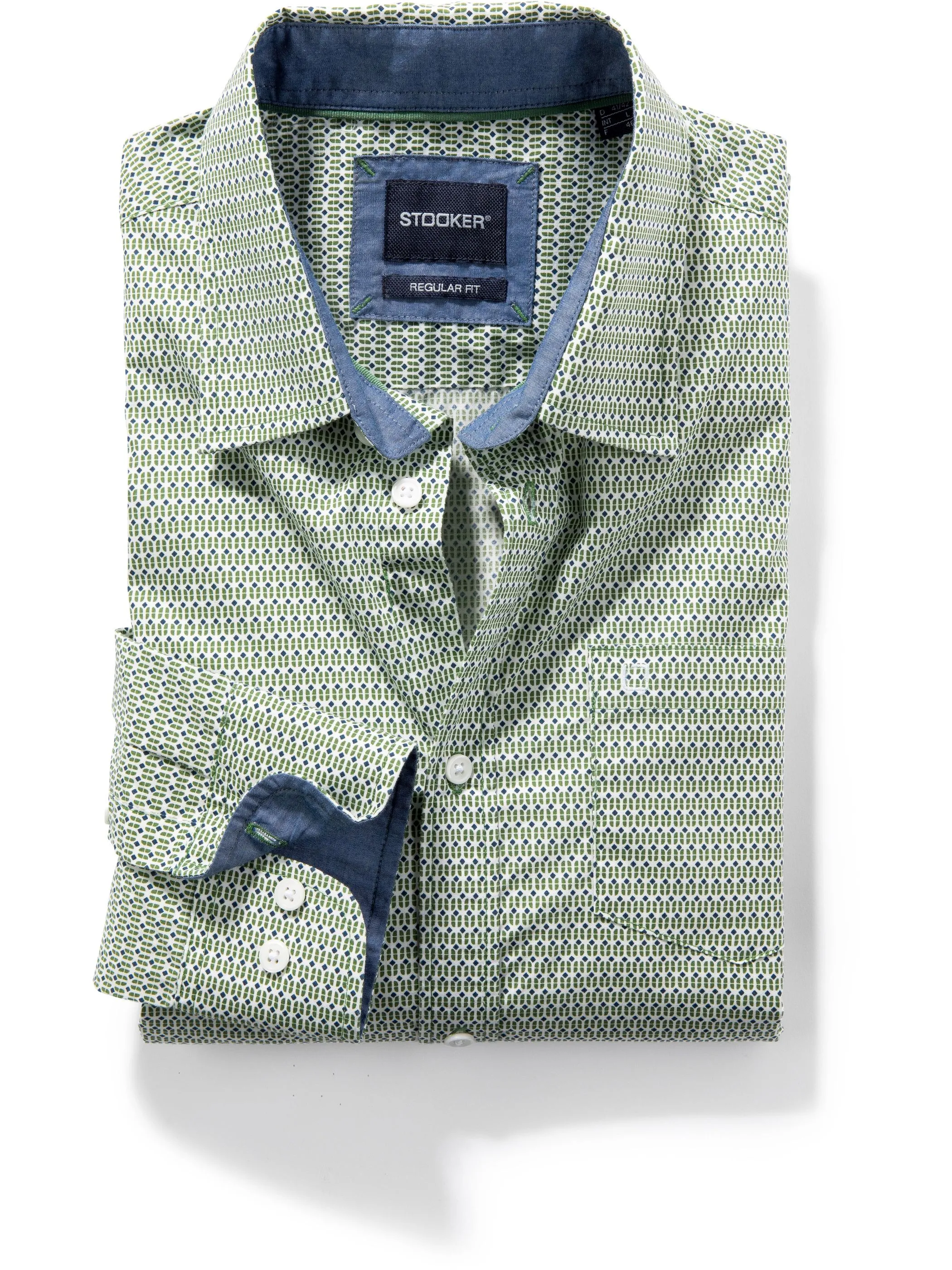 Stooker HAKA 73150380009117 He. Bluse/Hemd, Grün 919849 9117 1