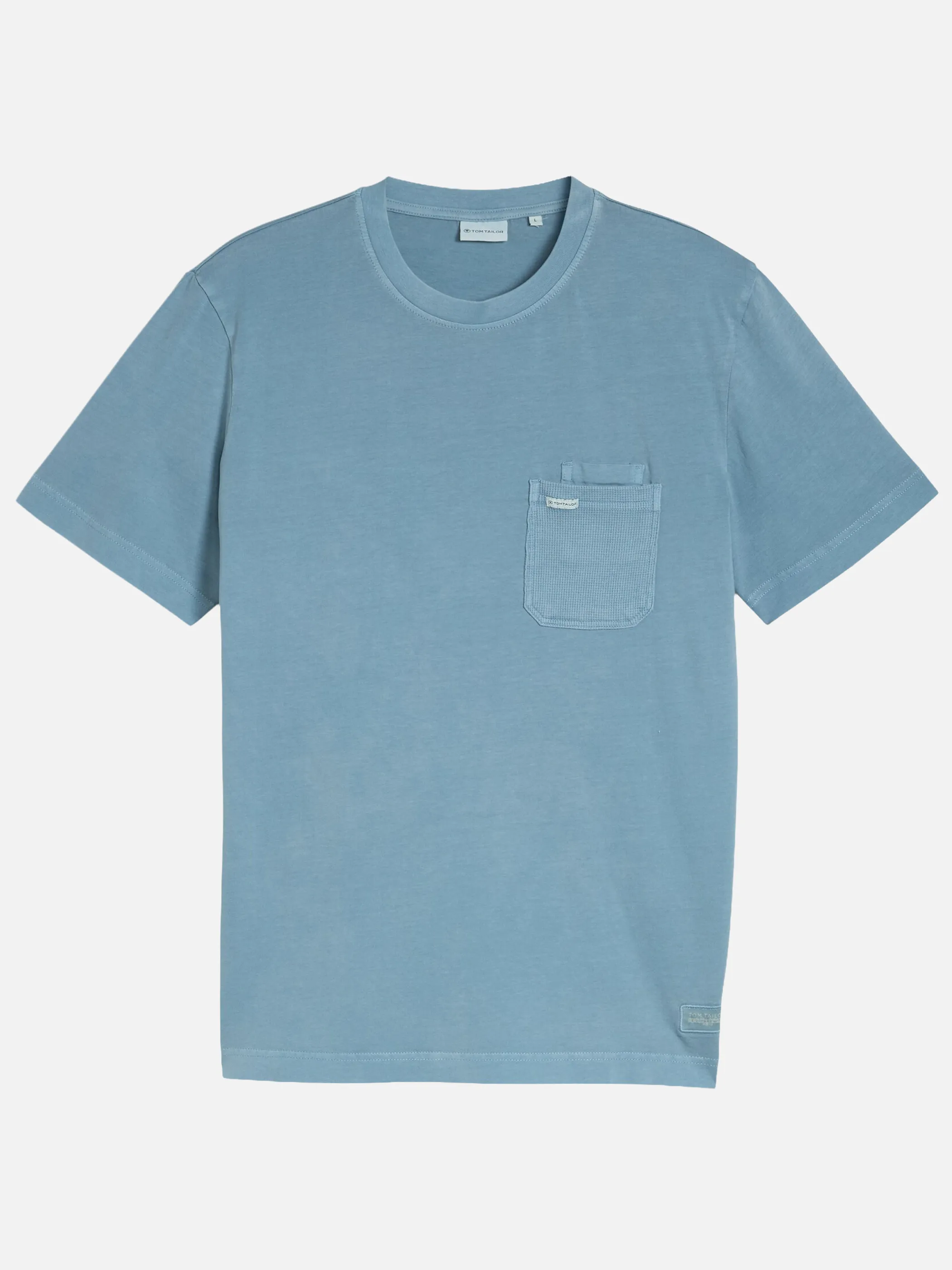 Tom Tailor 1050582 garment dye t-shirt with pocket Blau 922111 39441 4