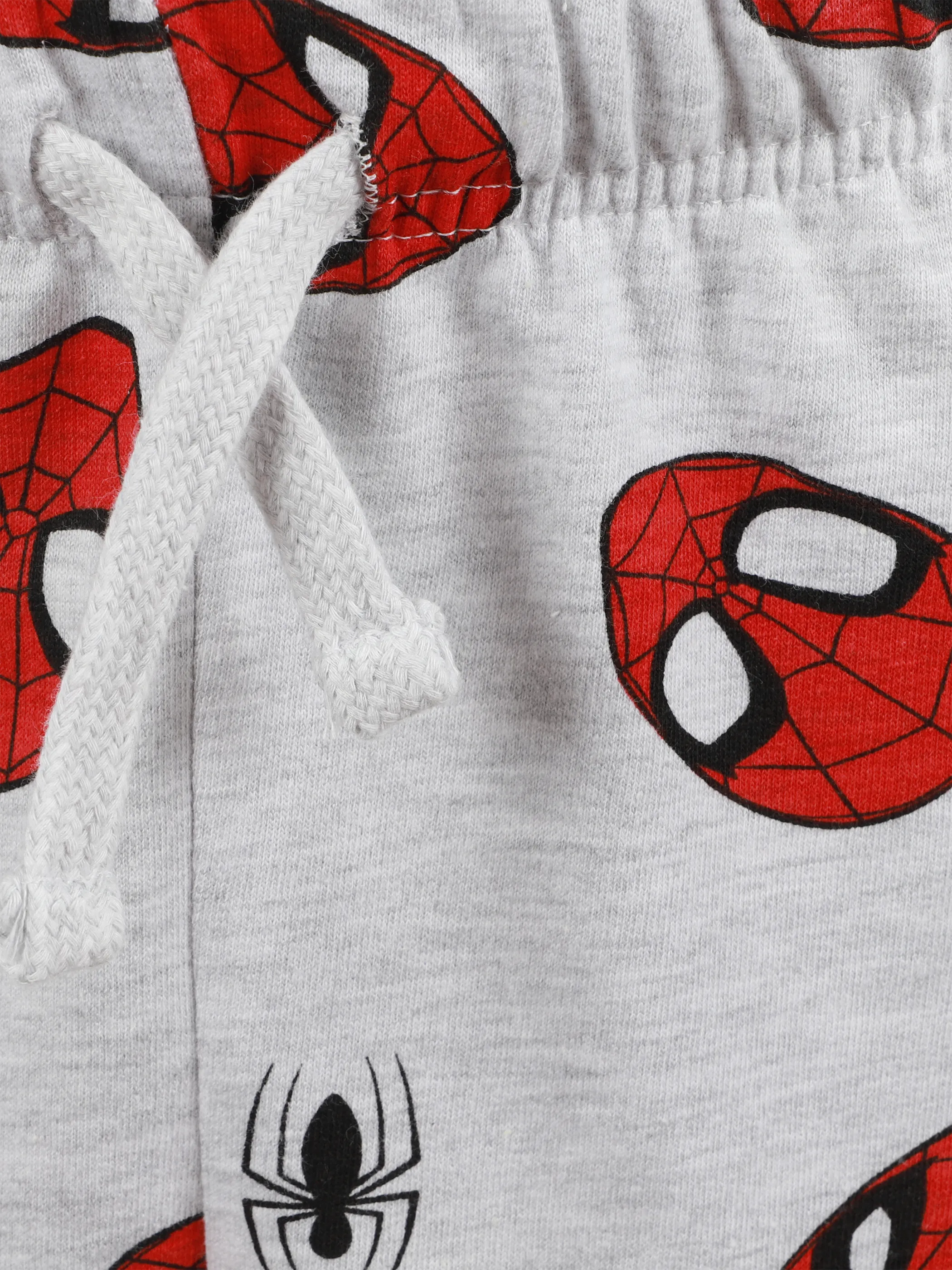 Spidermann KJ Bermuda mit Spiderman AOP in grau melange Grau 907321 GRAU MEL 3