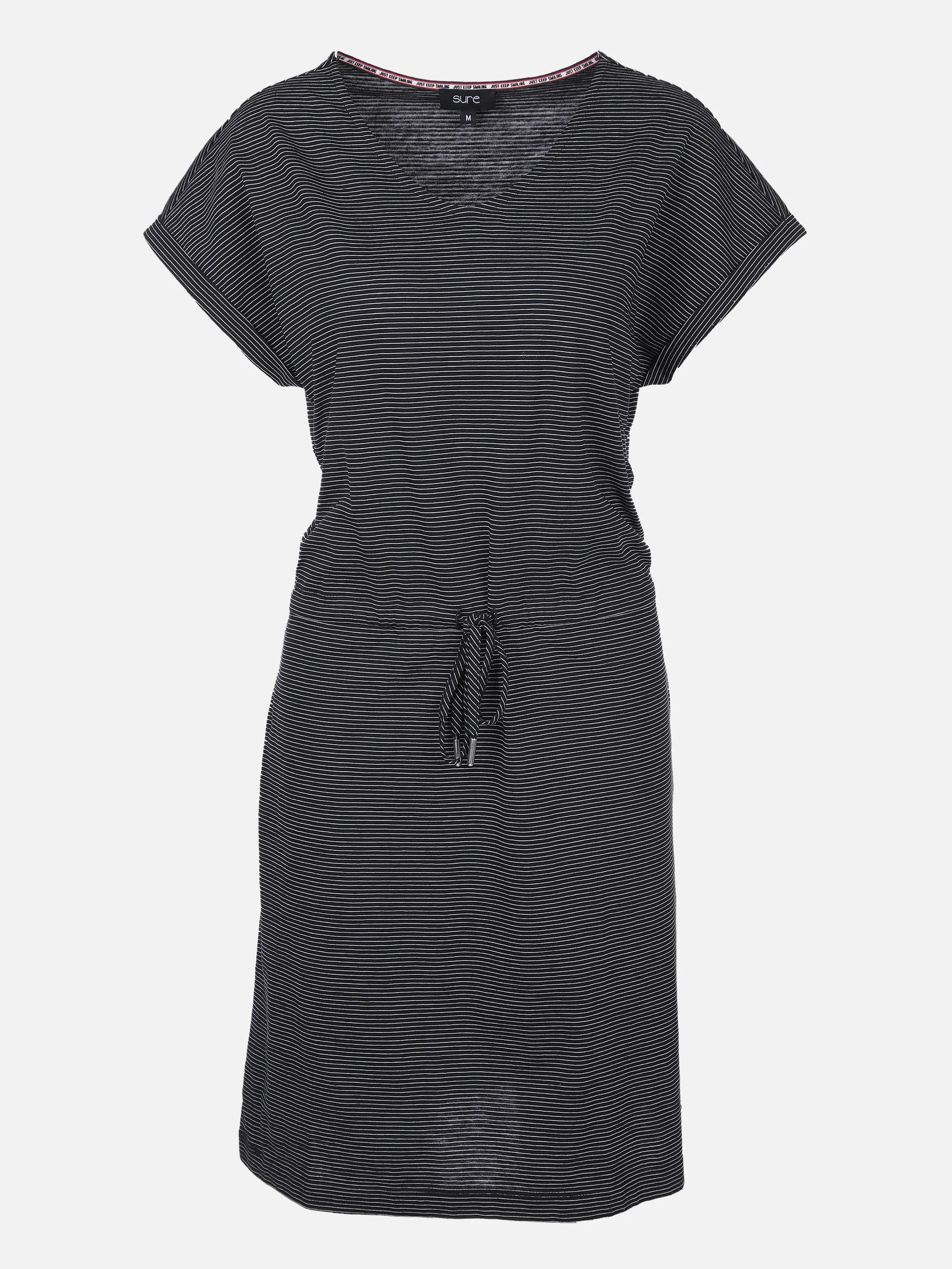 Sure Da-Shirtkleid m. Tunnelzug Schwarz 862500 BLACK 1