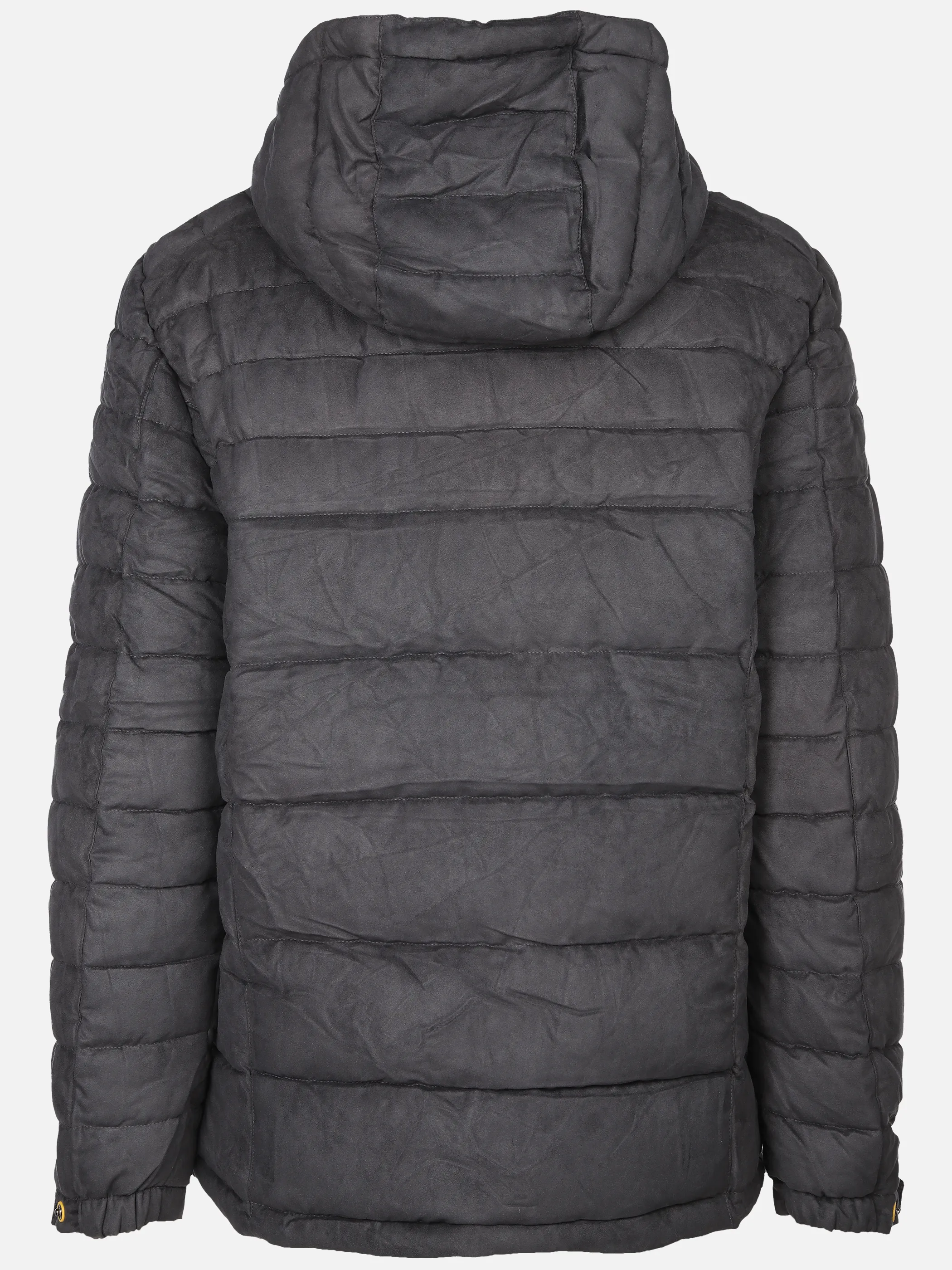 Jim Spencer He. Velour-Steppjacke Kapuze Grau 897313 GREY 2 Jim Spencer He. Velour-Steppjacke Kapuze Grau 897313 GREY 2