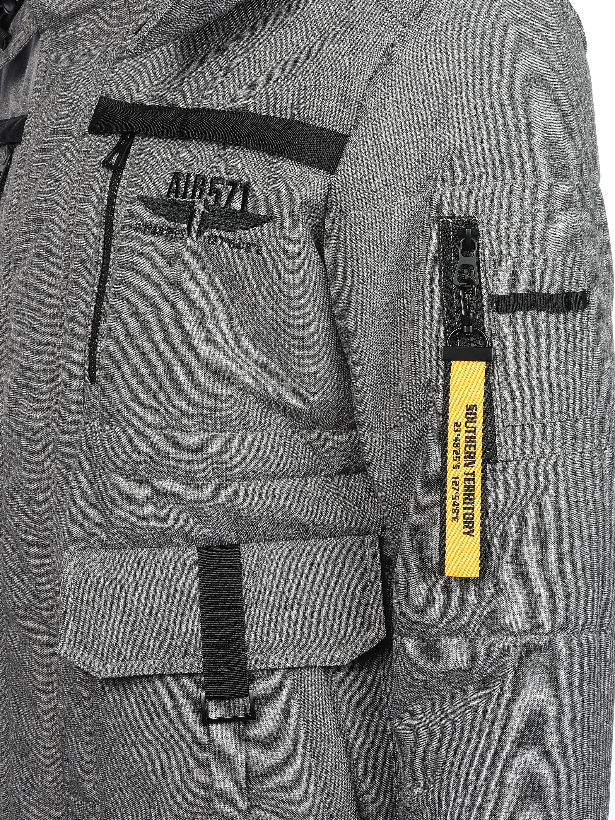 Southern Territory He. Steppblouson utility Grau 914365 GREY MEL 4