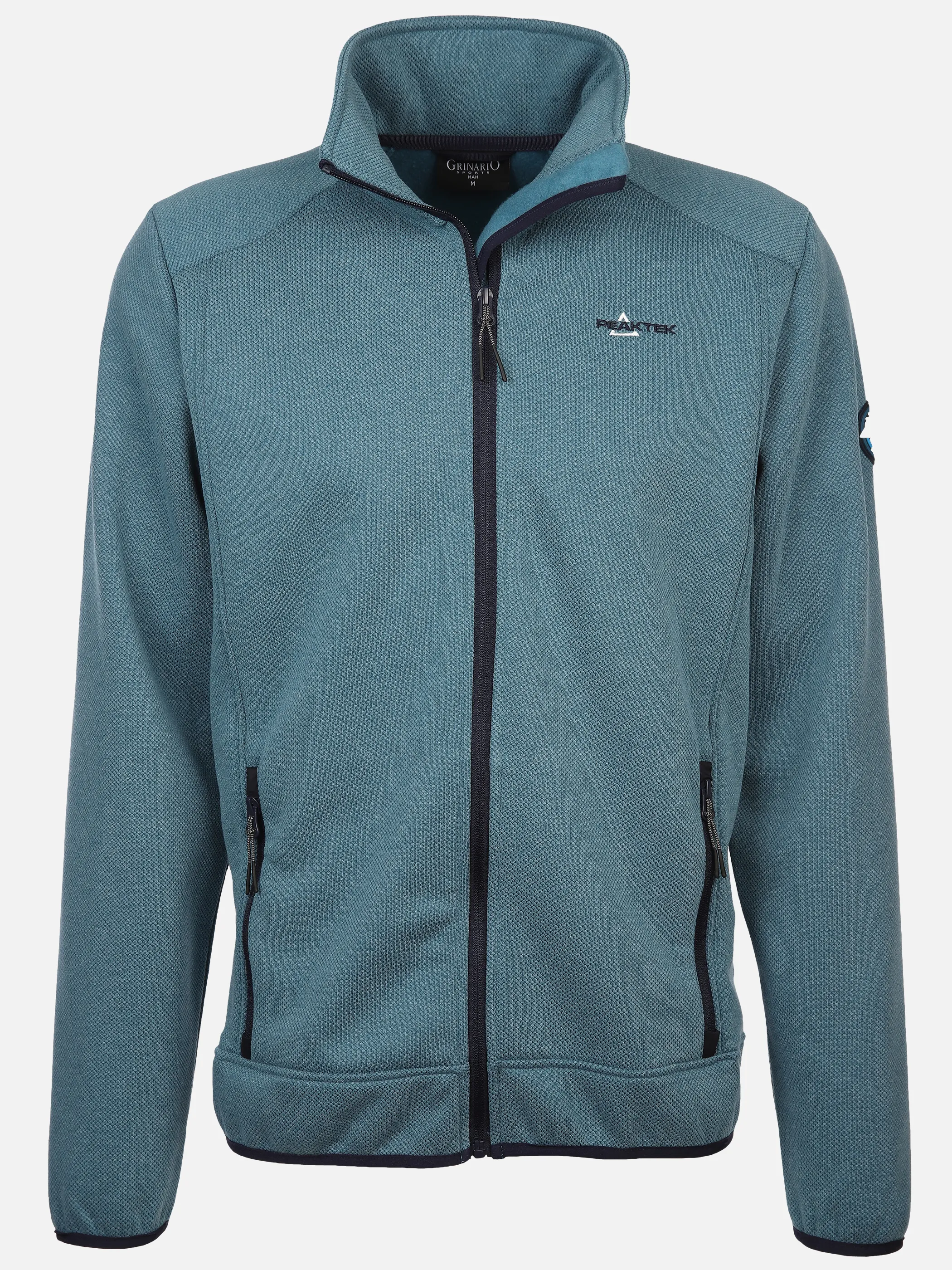 Grinario Sports He- Fleece Jacke Türkis 896679 PETROL MEL 1