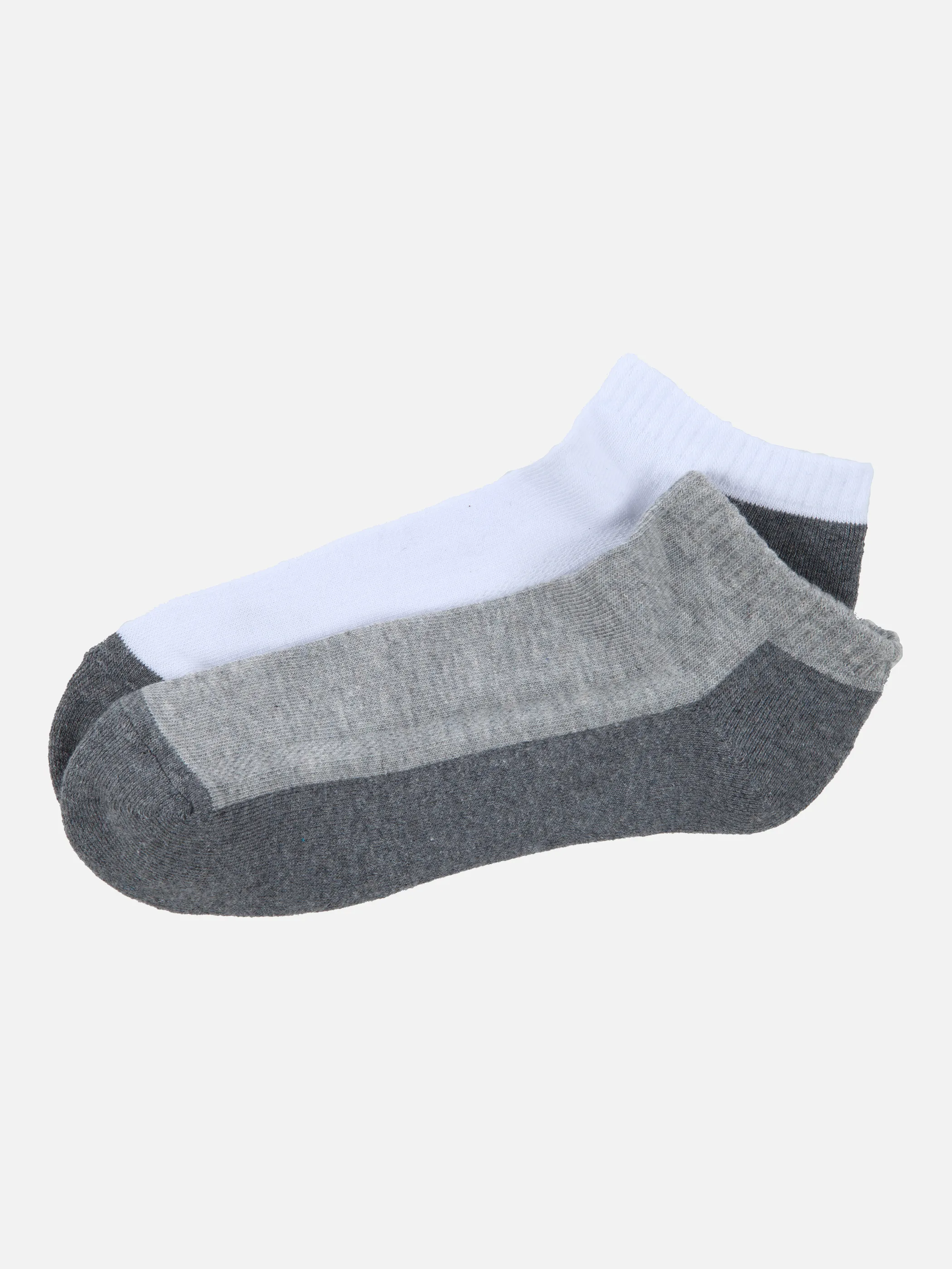 Marcel Battiston He. Sneaker Socken 2er Pack Grau 853454 GRAU/WEIß 1