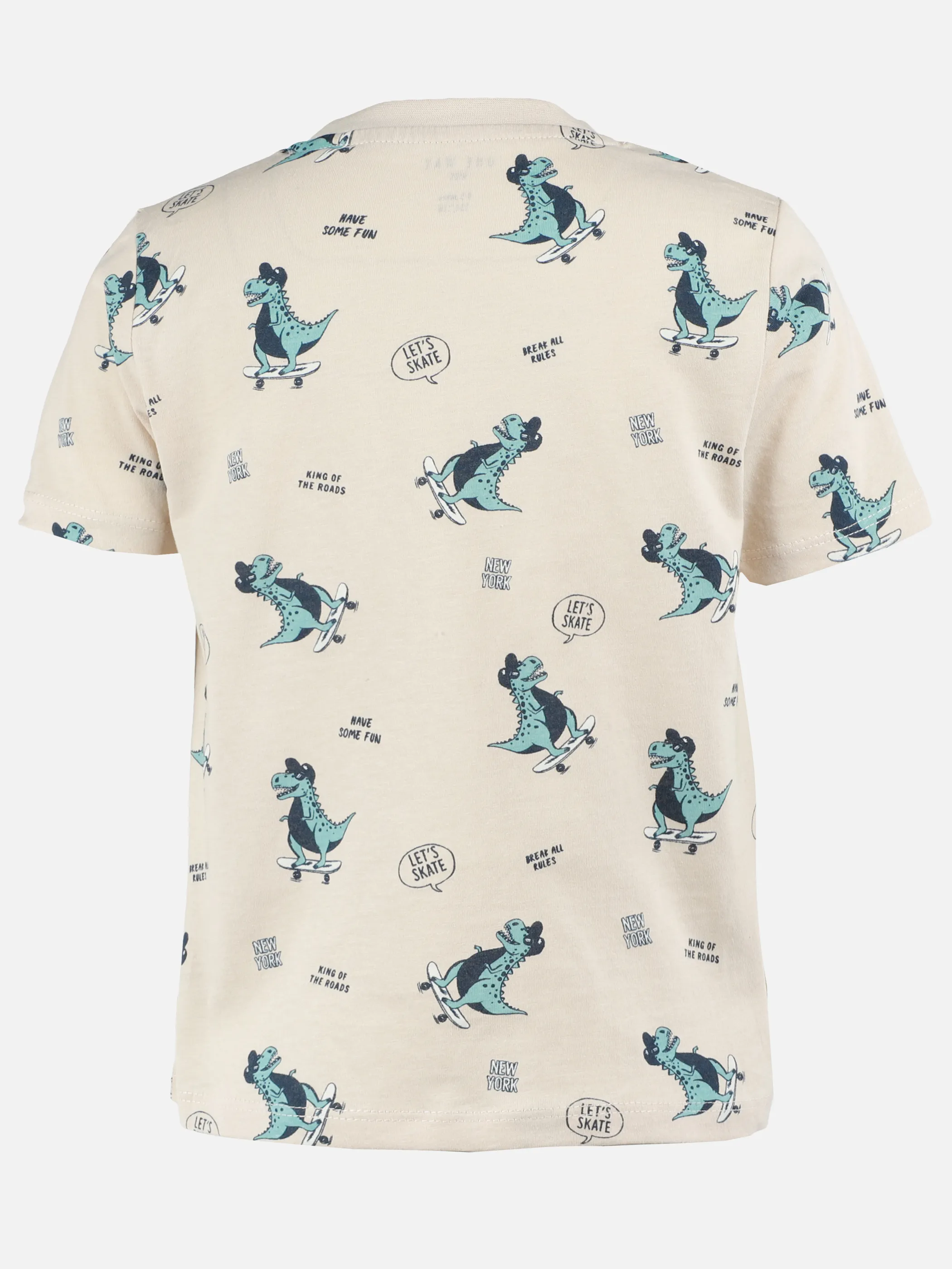 One Way MB T-shirt mit skater dino AOP in beige Beige 922255 BEIGE 2