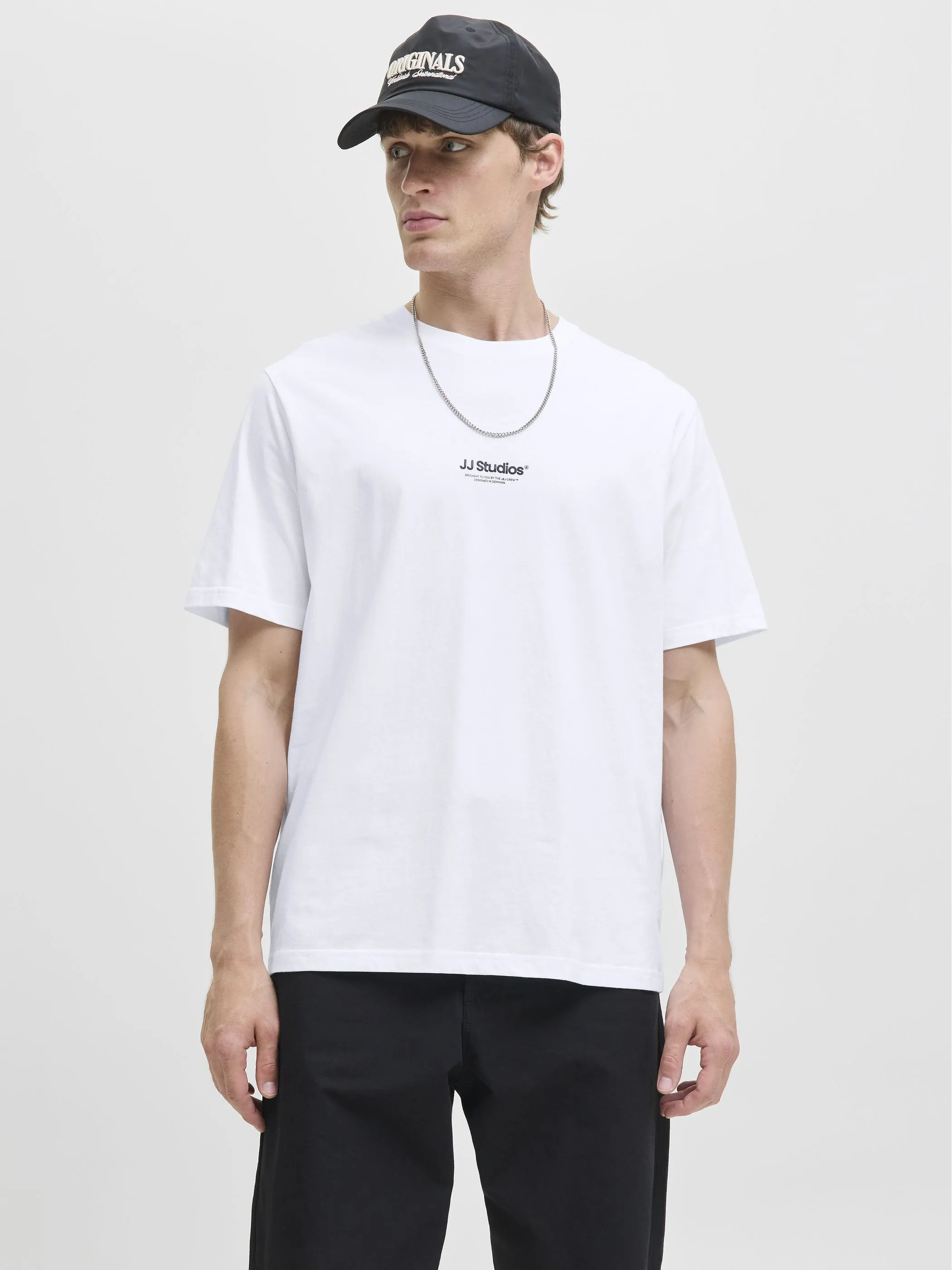 Jack Jones 12278787 JJESOHO TEE SS CREW N Weiß 912425 178074 5