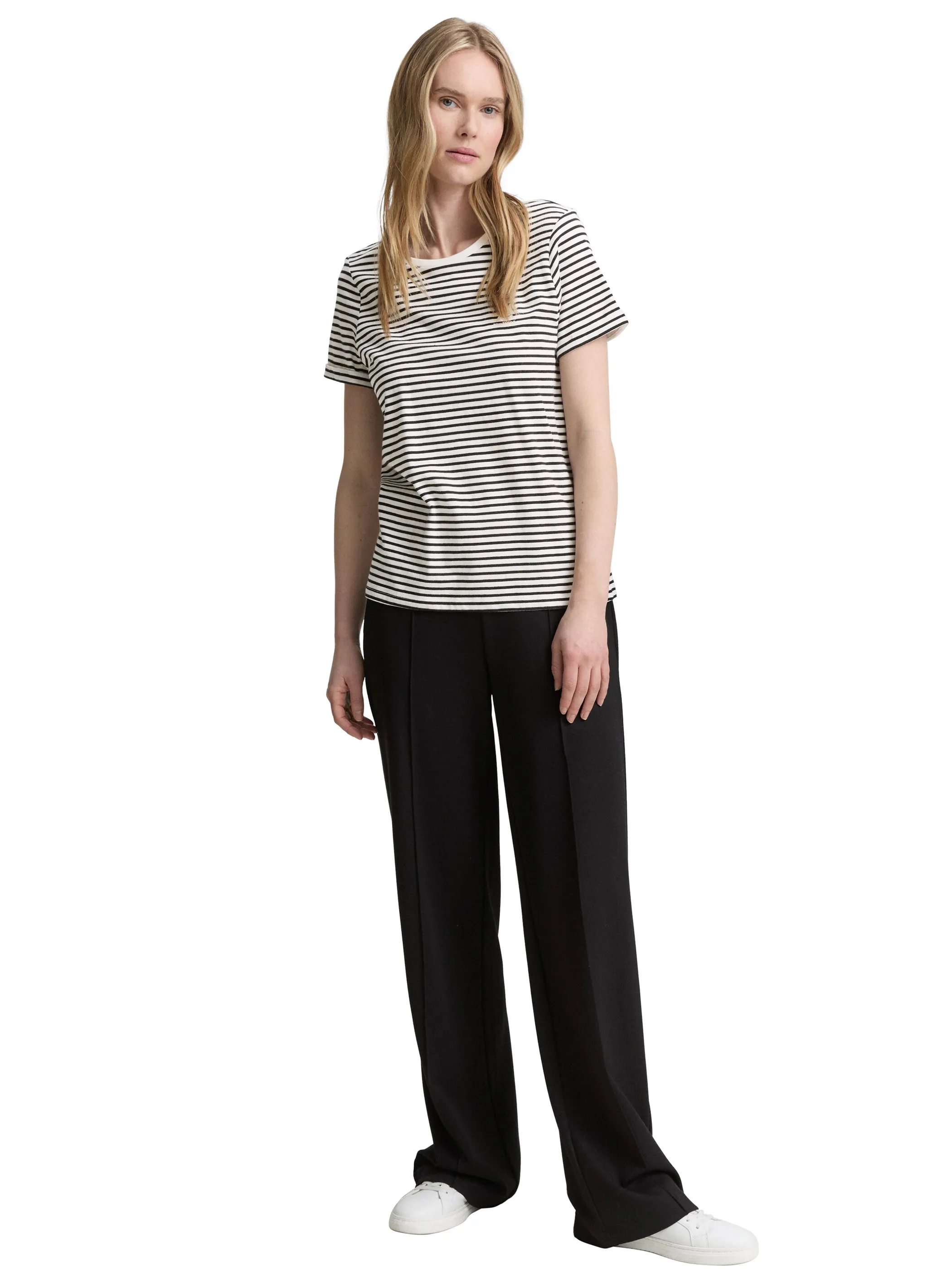 Tom Tailor 1046440 T-shirt stripe crew neck Schwarz 910039 38148 4 Tom Tailor 1046440 T-shirt stripe crew neck Schwarz 910039 38148 4